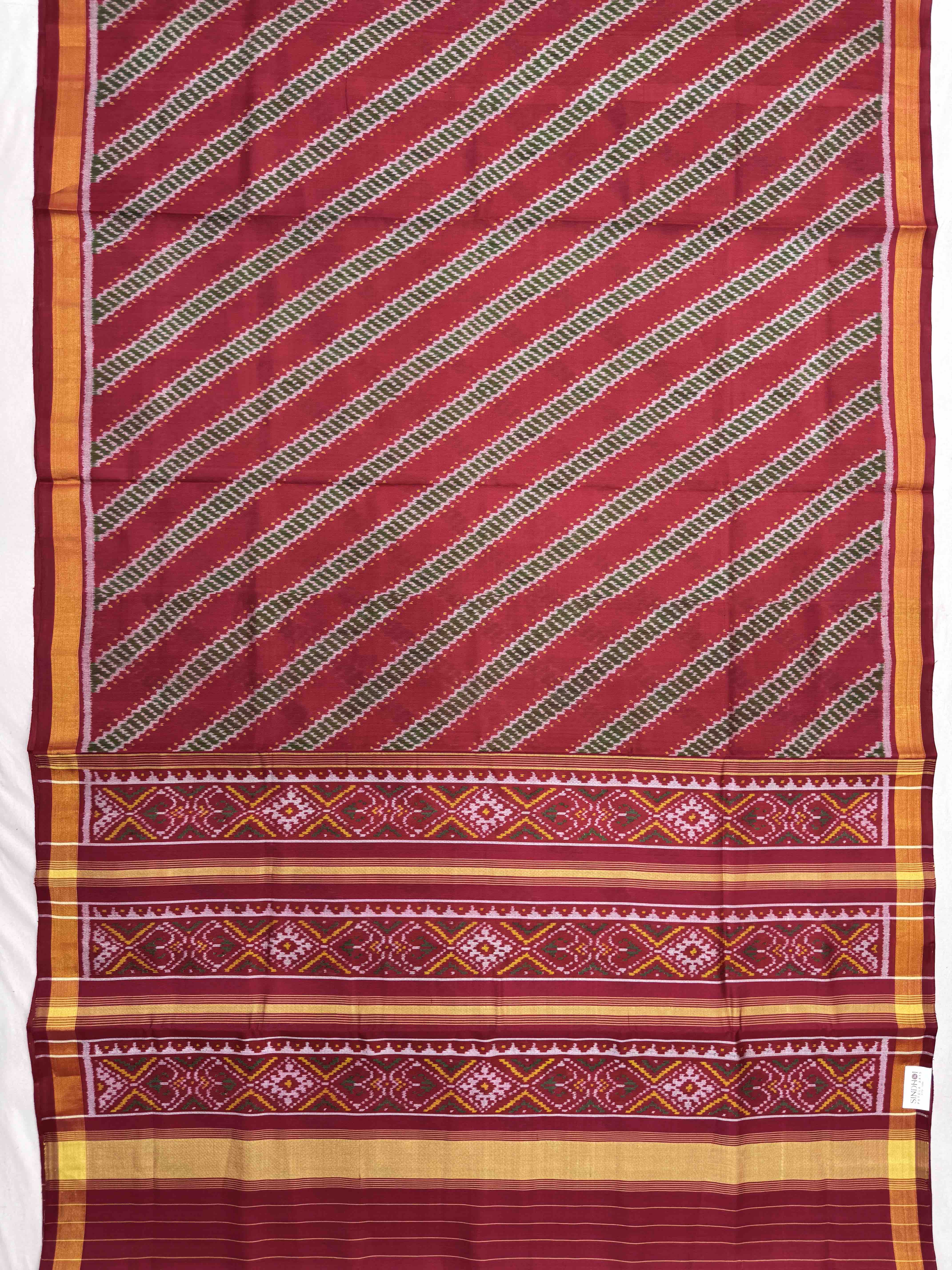Red Leheriya Patola Saree
