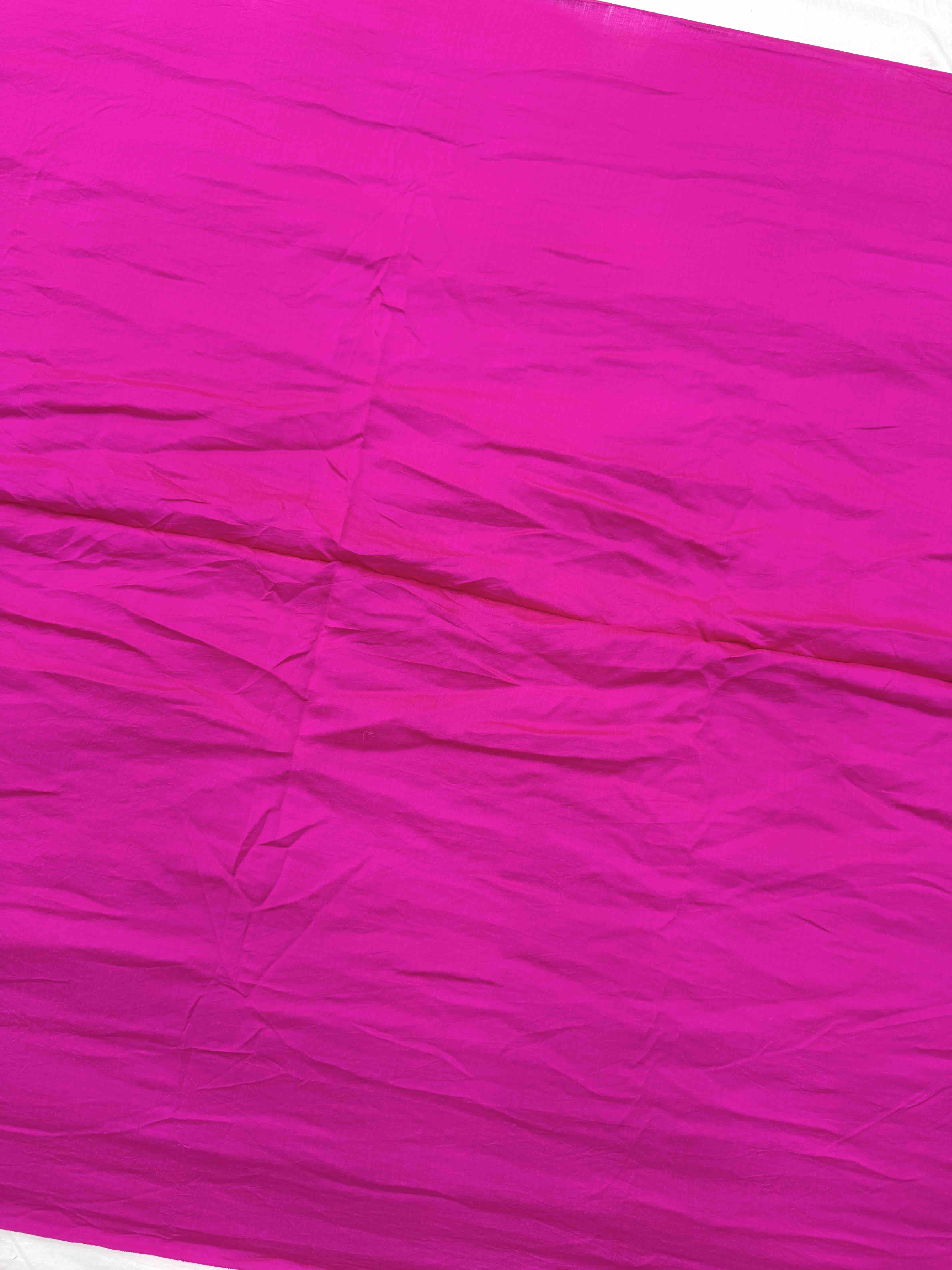 Pink & Off White Bandhej with Kantha Word Dress Material