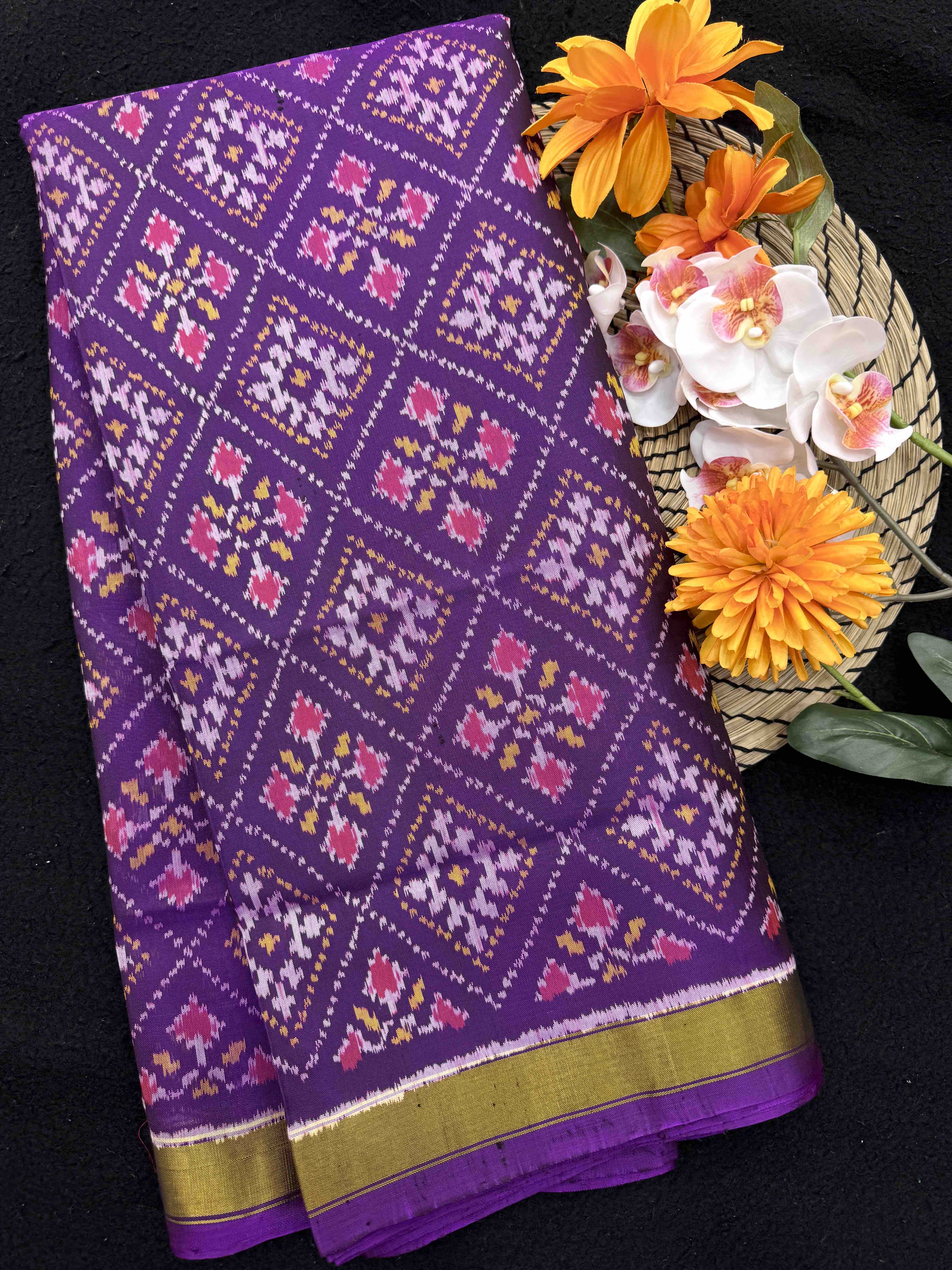 Purple Panchanda Rajkot Patola Saree