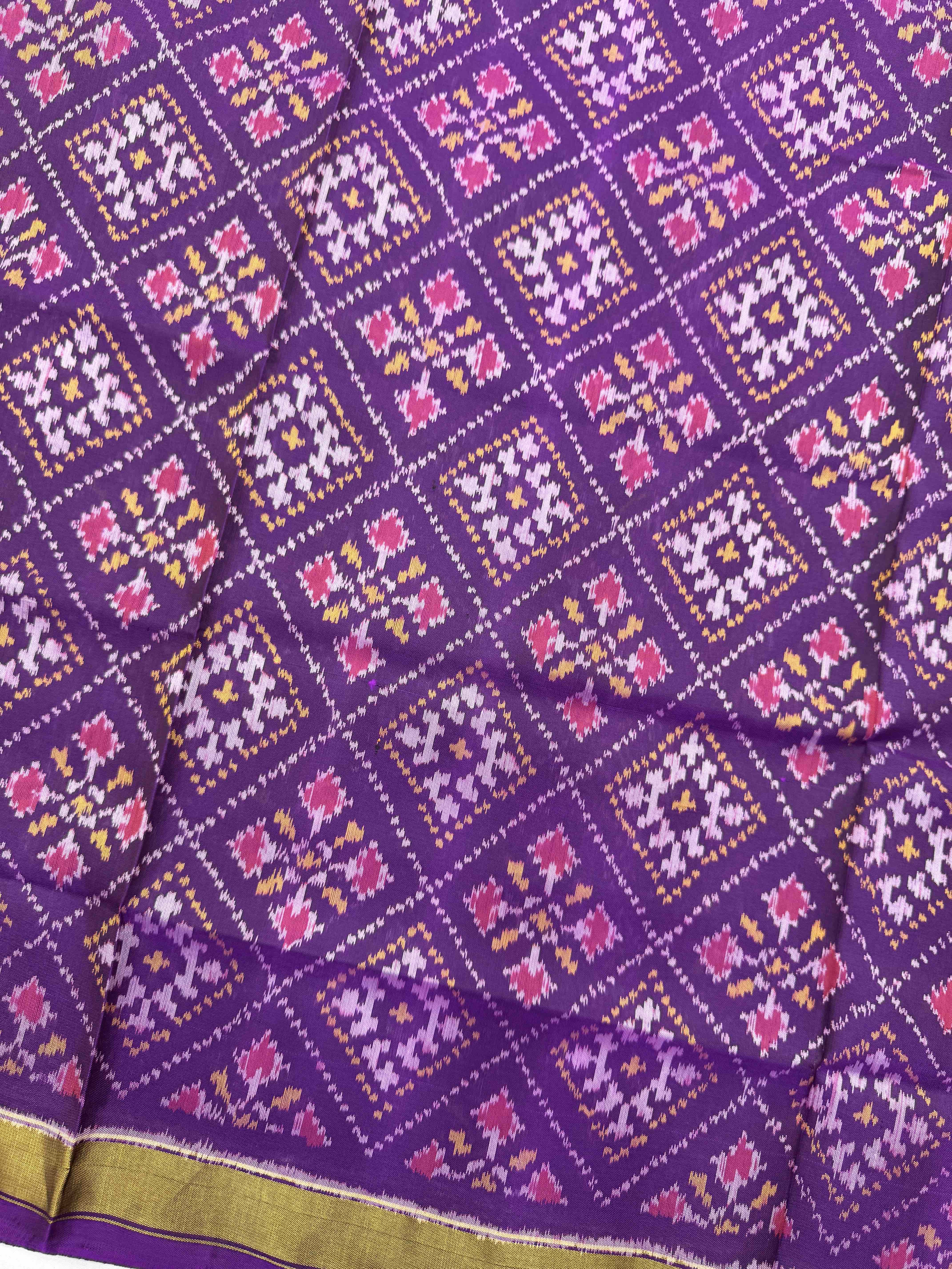 Purple Panchanda Rajkot Patola Saree