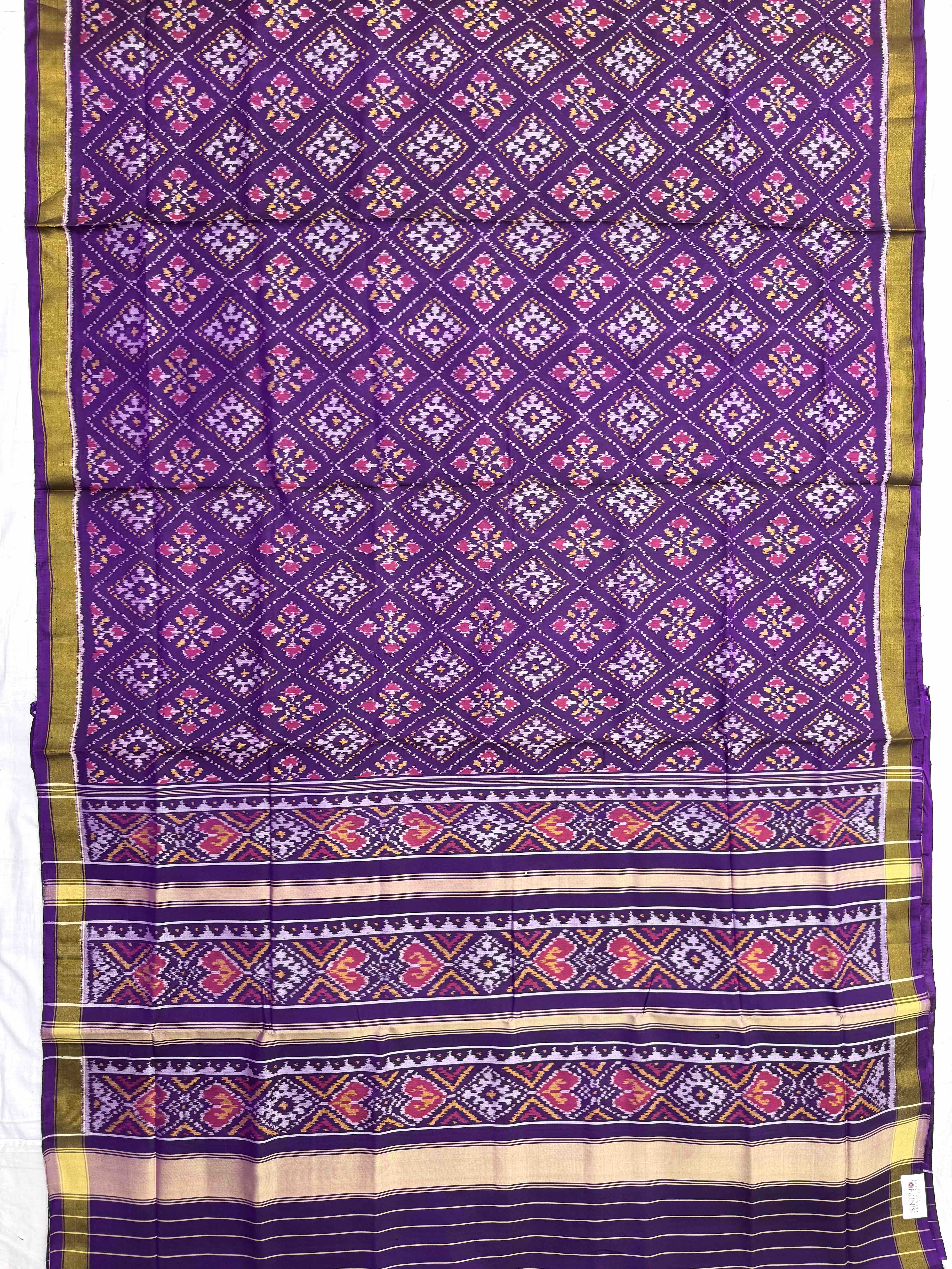 Purple Panchanda Rajkot Patola Saree
