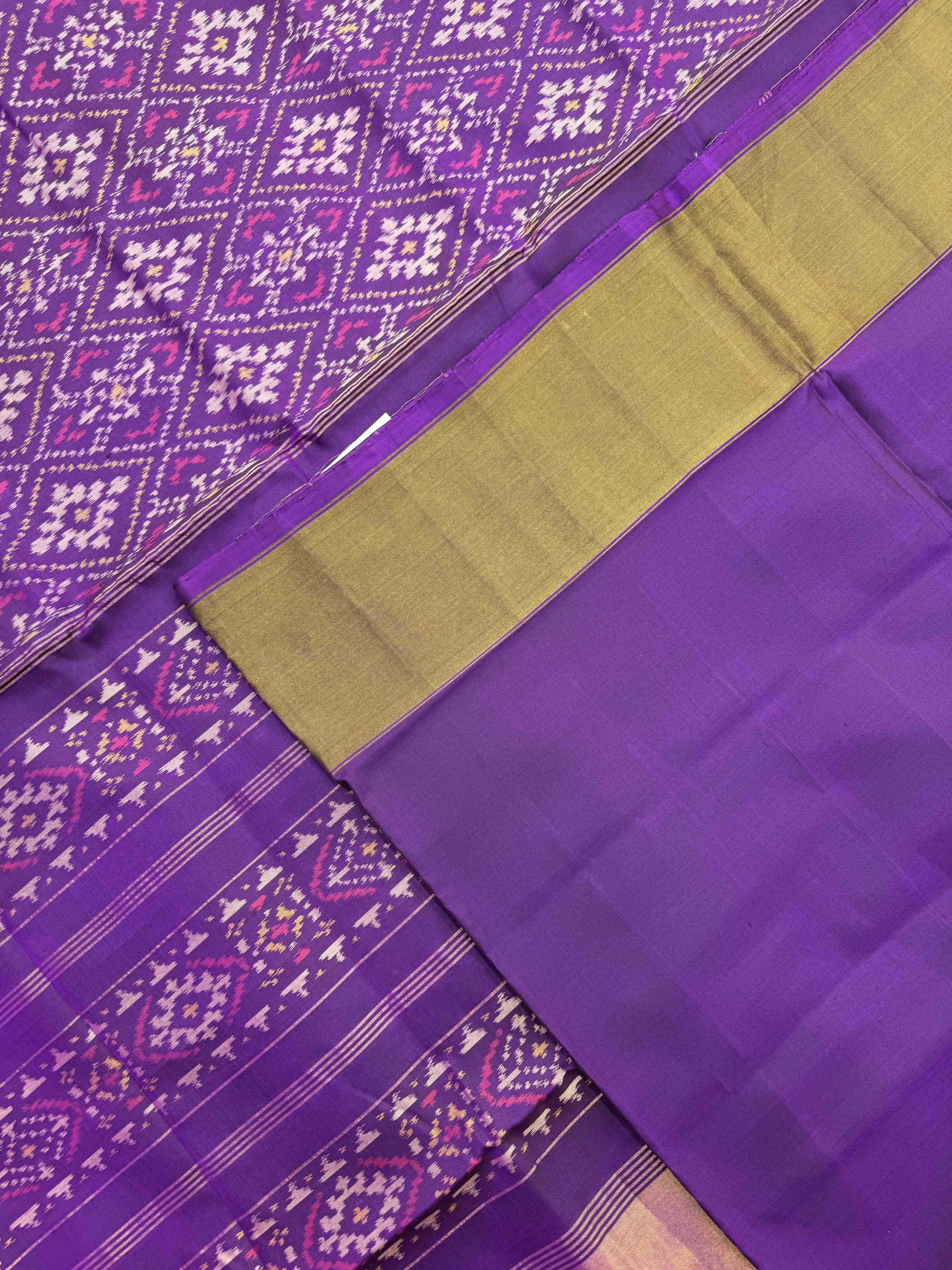 Purple Panchanda Rajkot Patola Saree