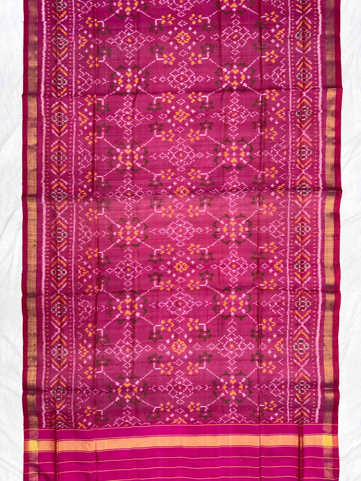 Pink Navratan Single Ikat Patola Dupatta