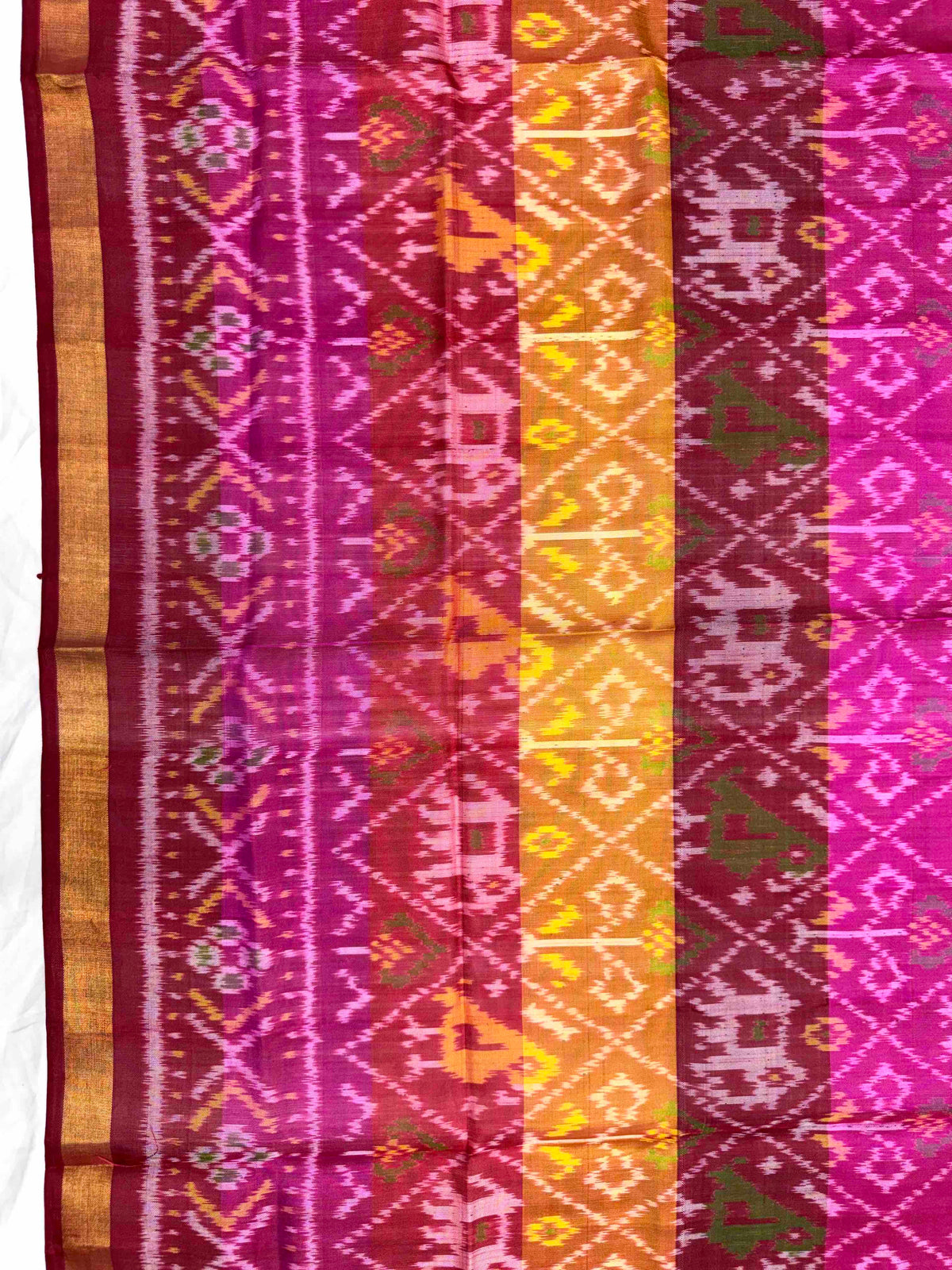 Multicolor Narikunj Single Ikat Patola Dupatta