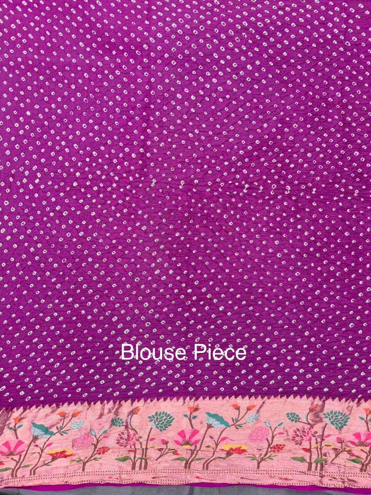Pink Kota Doria Paithani Bandhani Saree
