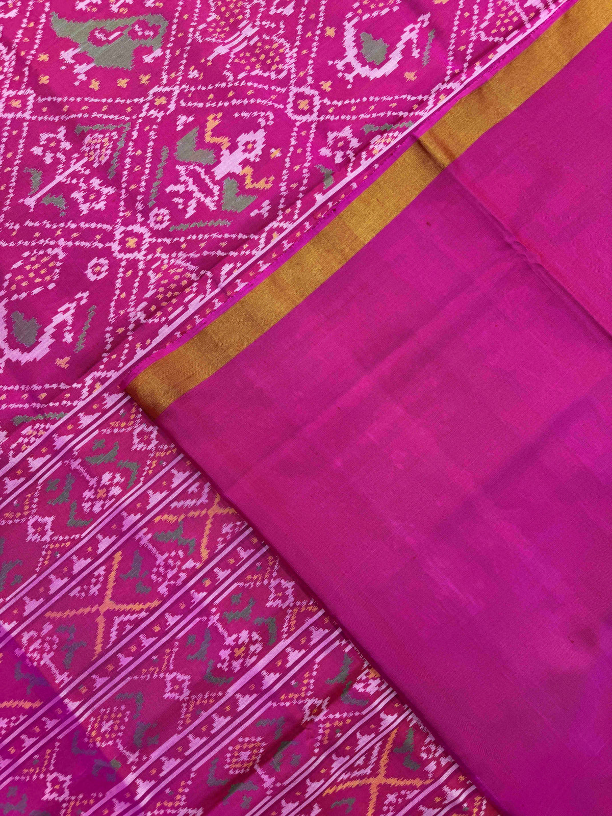 Pink Narikunj Rajkot Patola Saree