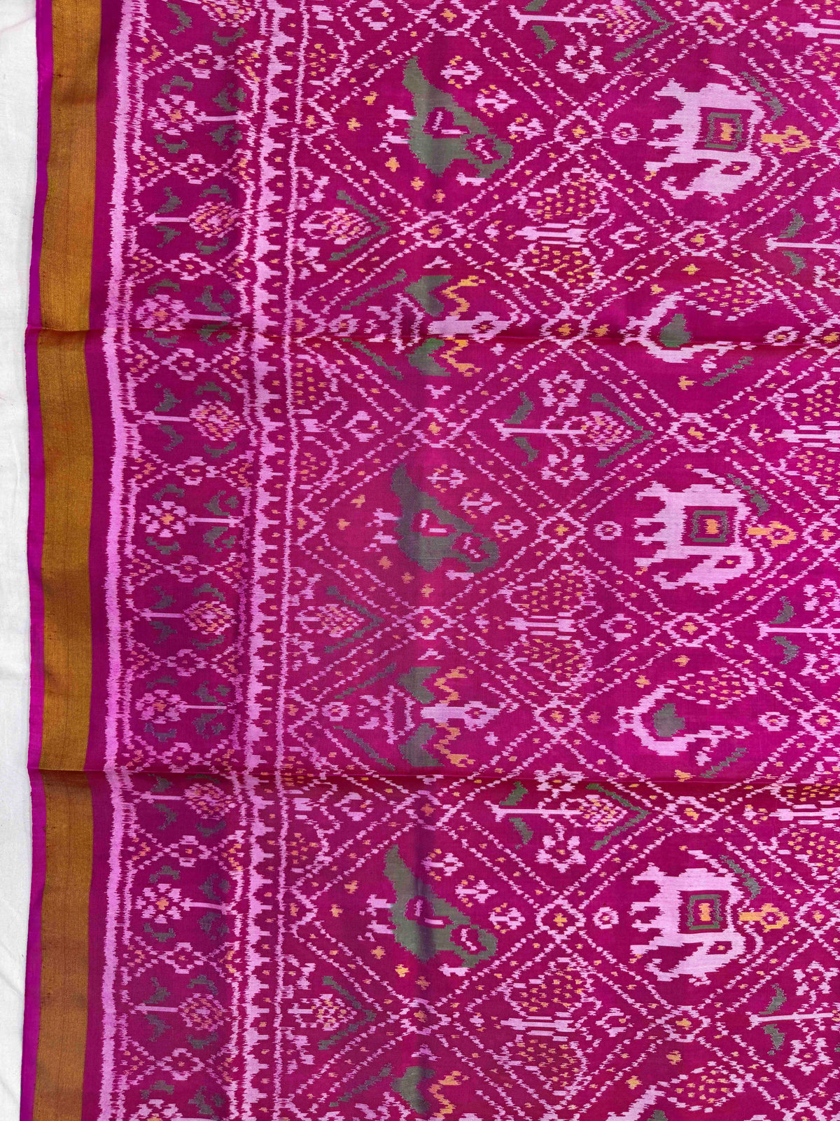 Pink Narikunj Rajkot Patola Saree