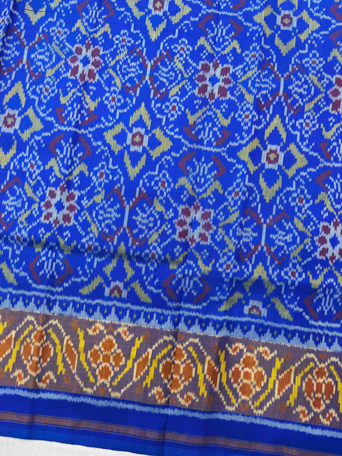 Blue Chhabdi Rajkot Patola Saree
