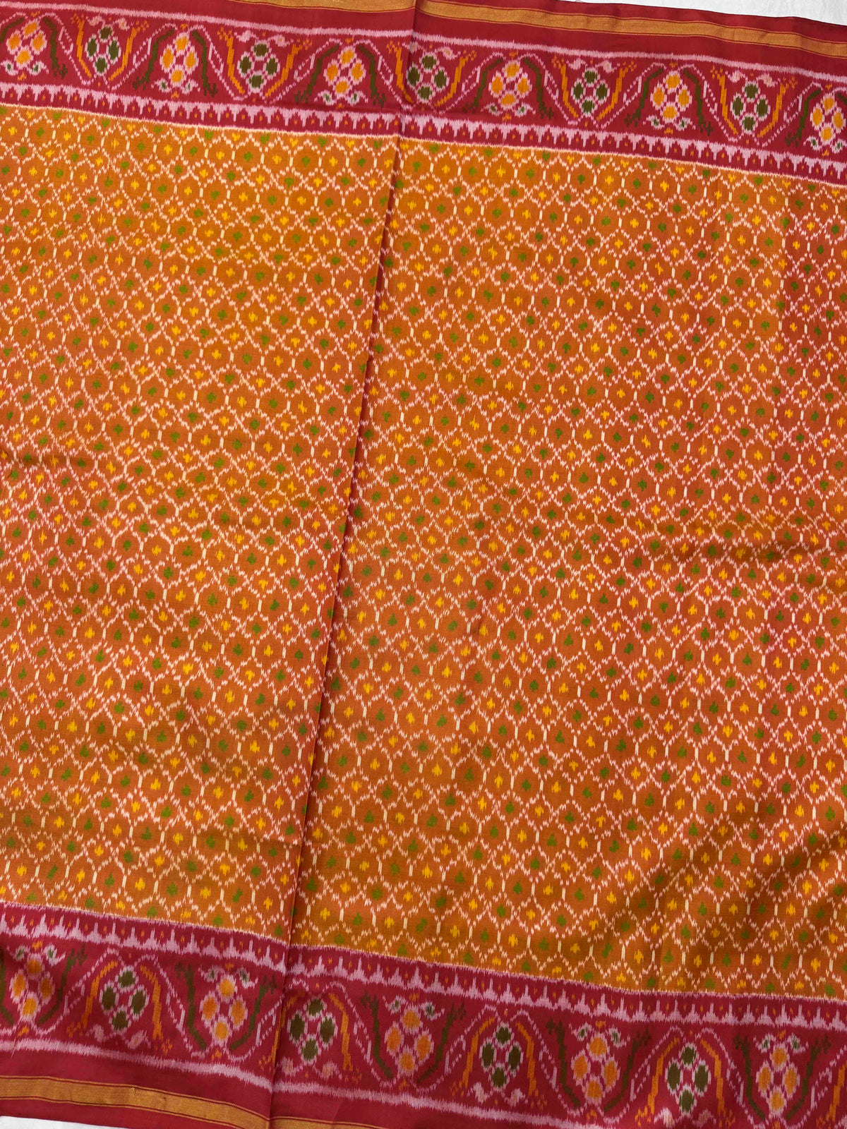 Red & Golden Booty Rajkot Patola Saree