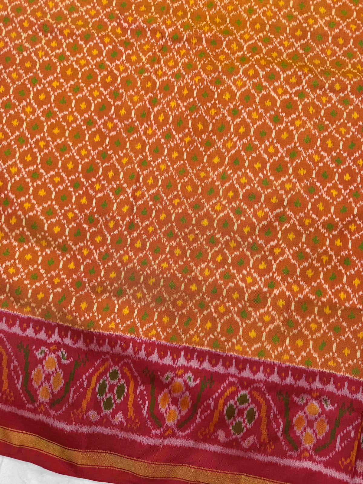 Red & Golden Booty Rajkot Patola Saree