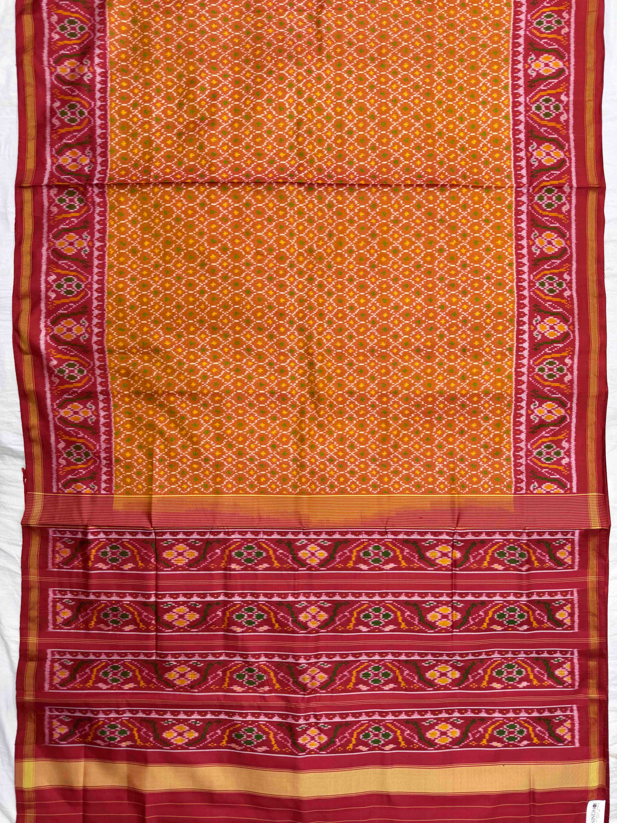 Red & Golden Booty Rajkot Patola Saree