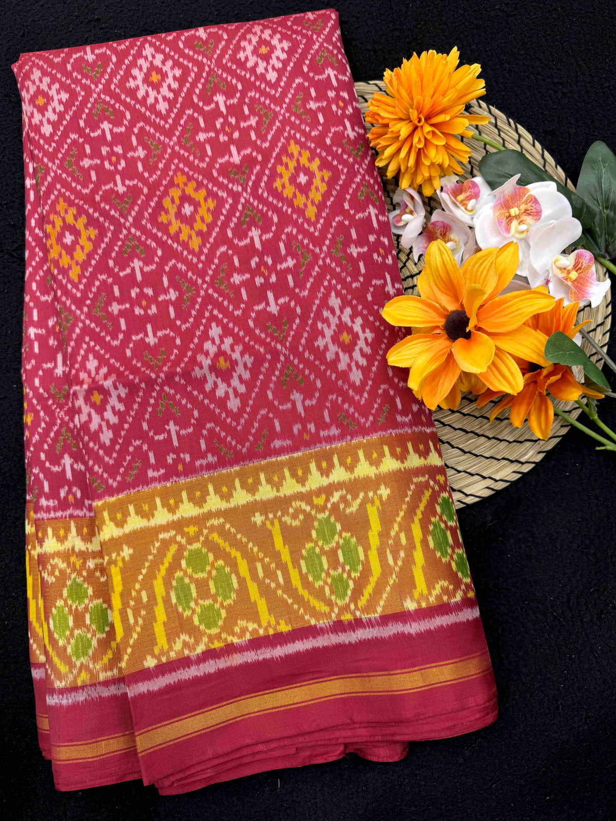 Maroon Panchanda Rajkot Patola Saree