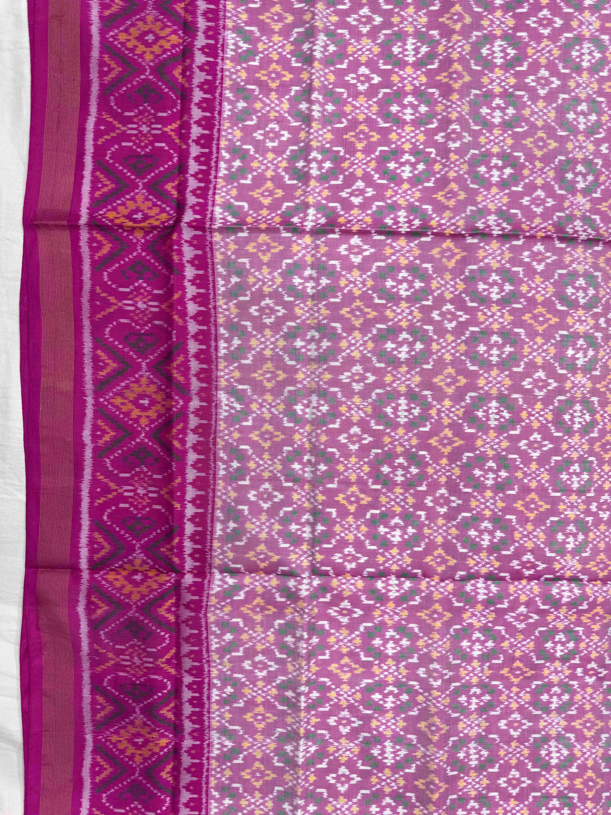 Pink & Light Pink Buttonful Rajkot Patola Saree