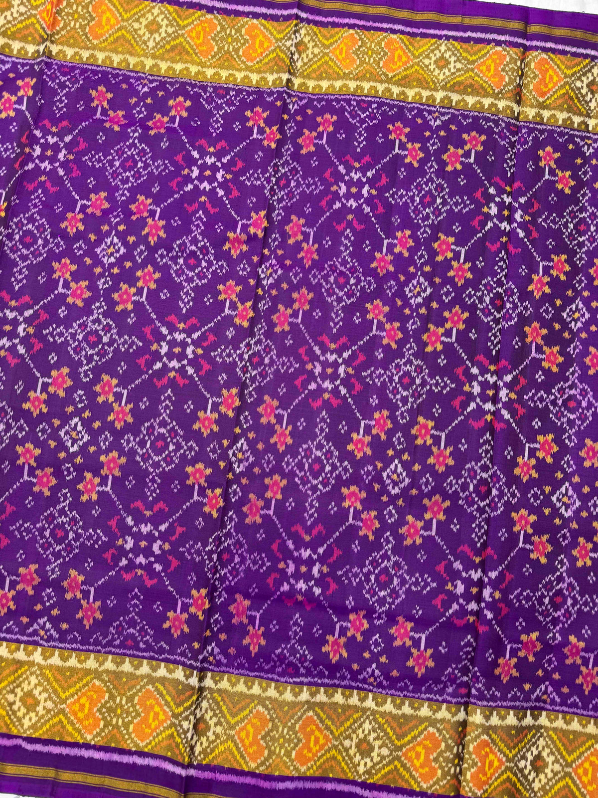 Purple Navratan Rajkot Patola Saree