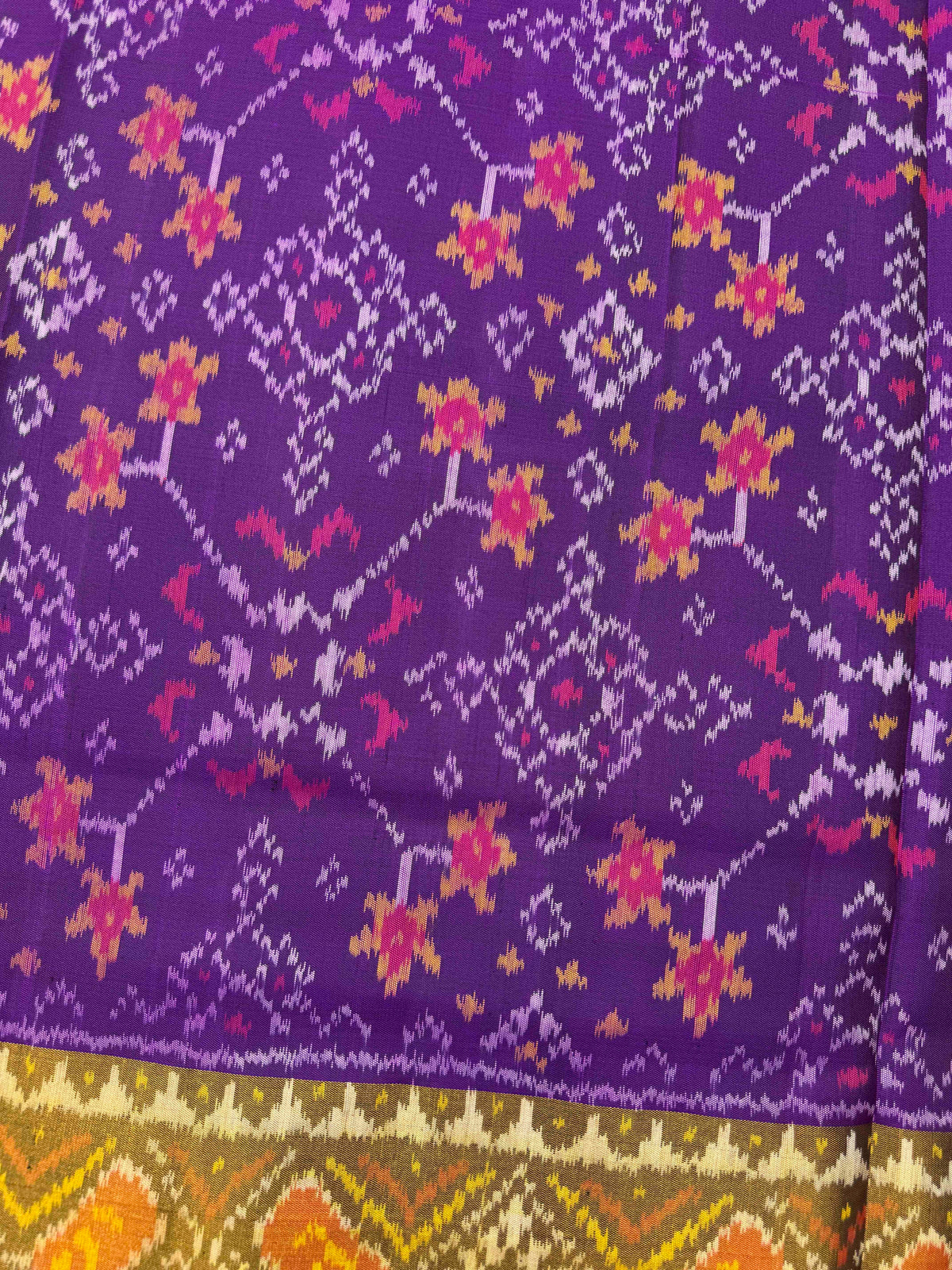 Purple Navratan Rajkot Patola Saree