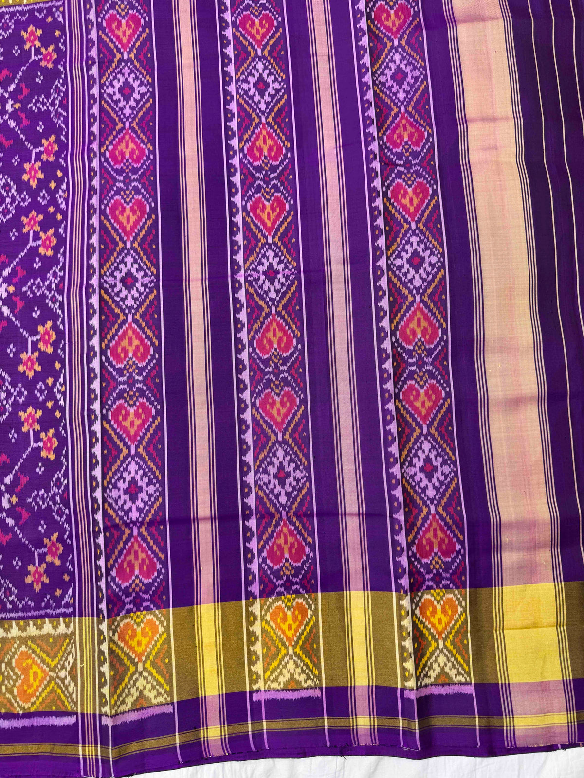 Purple Navratan Rajkot Patola Saree
