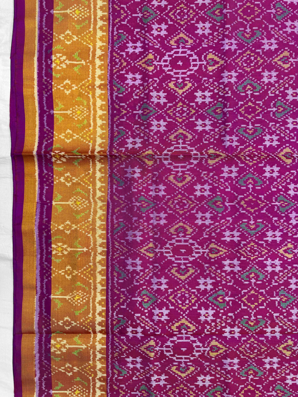 Magenta Pink Navratan Manekchowk Rajkot Patola Saree