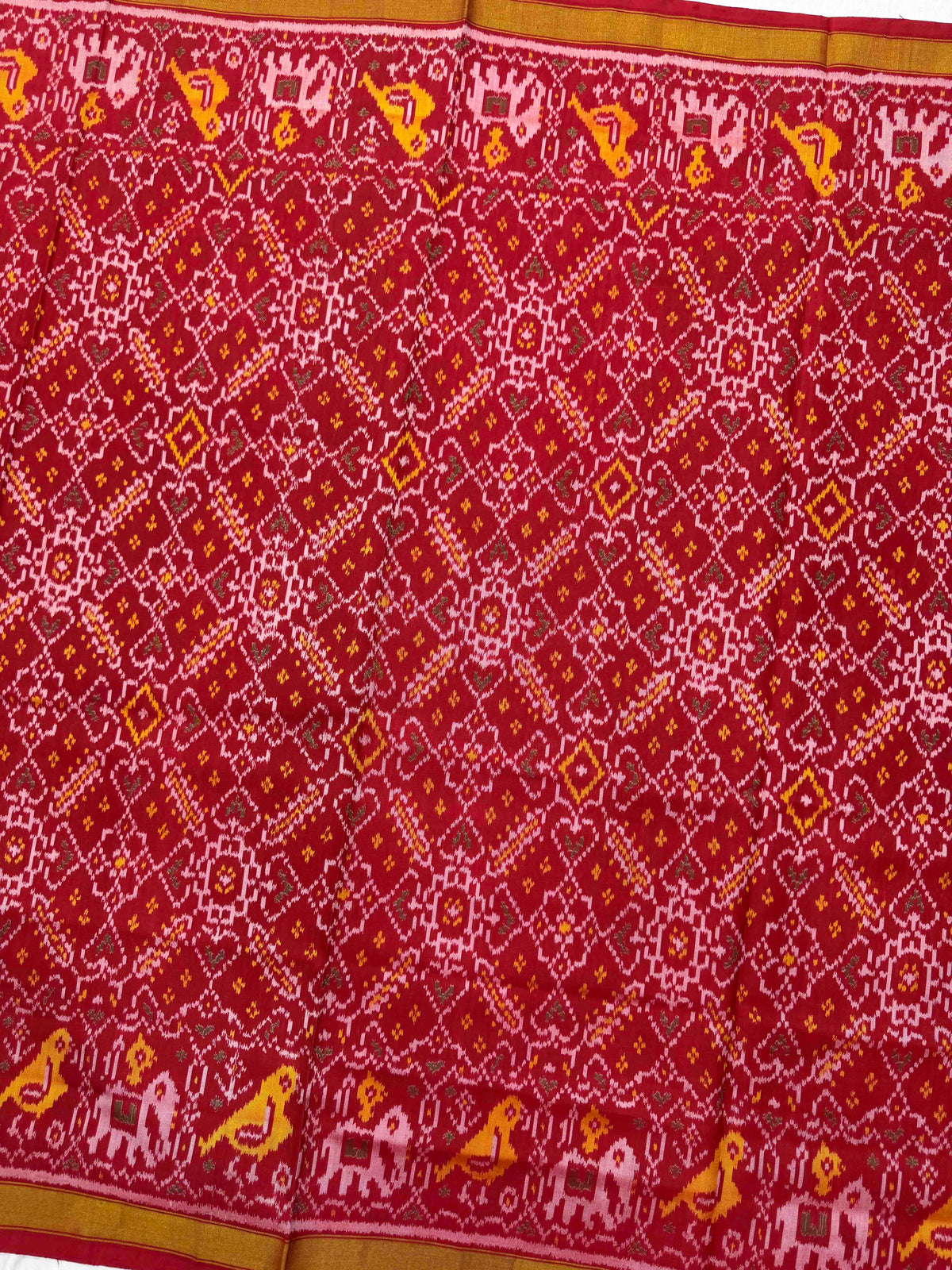Red Manekchowk Rajkot Patola Saree