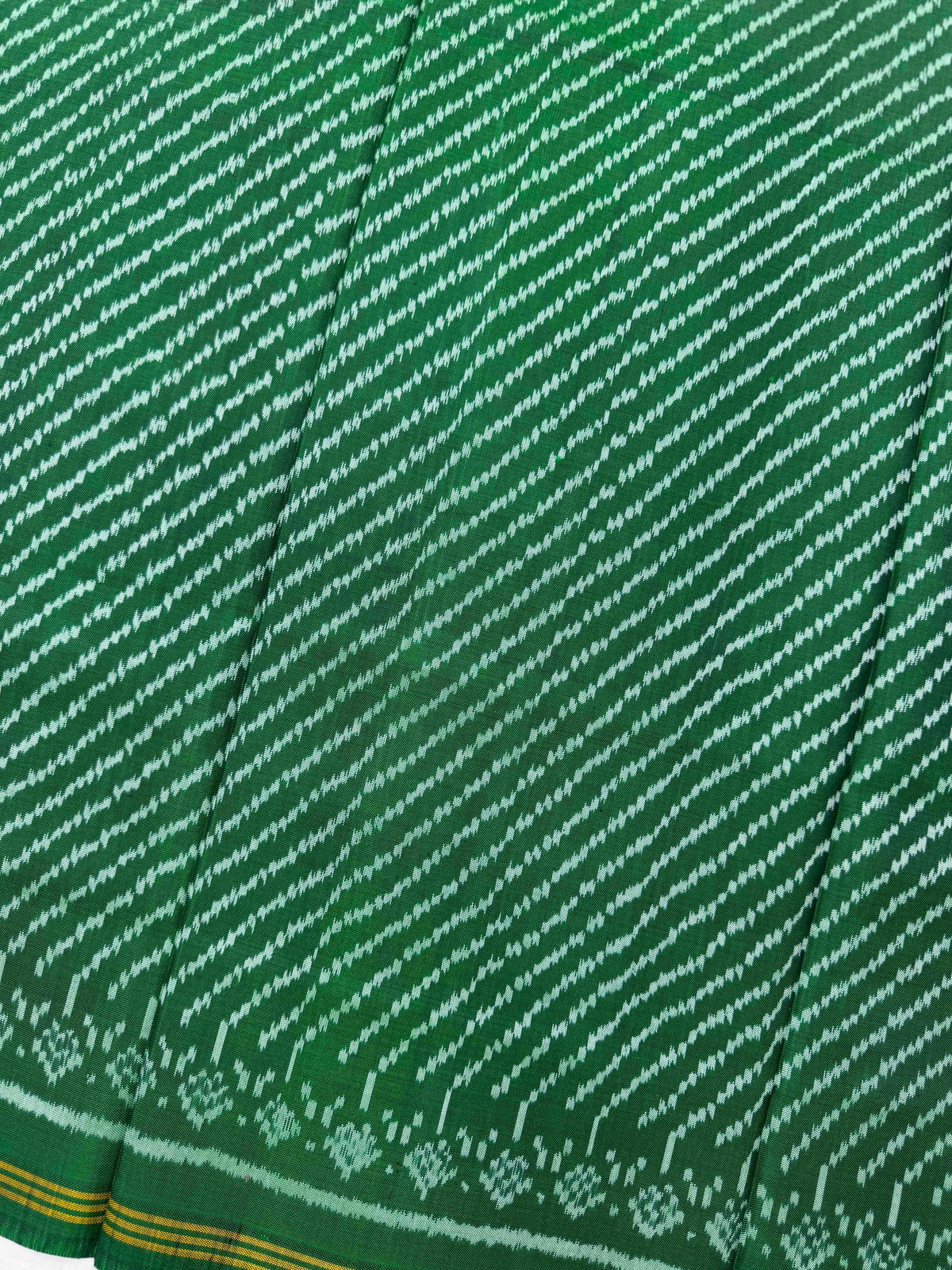 Green Linging Semi Double Ikat Patola Dupatta