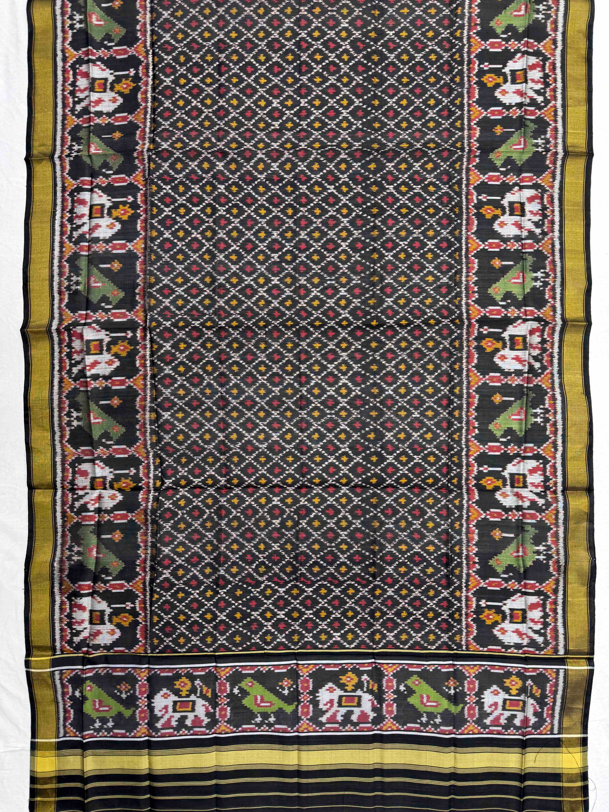 Black Booty Single Ikat Patola Dupatta