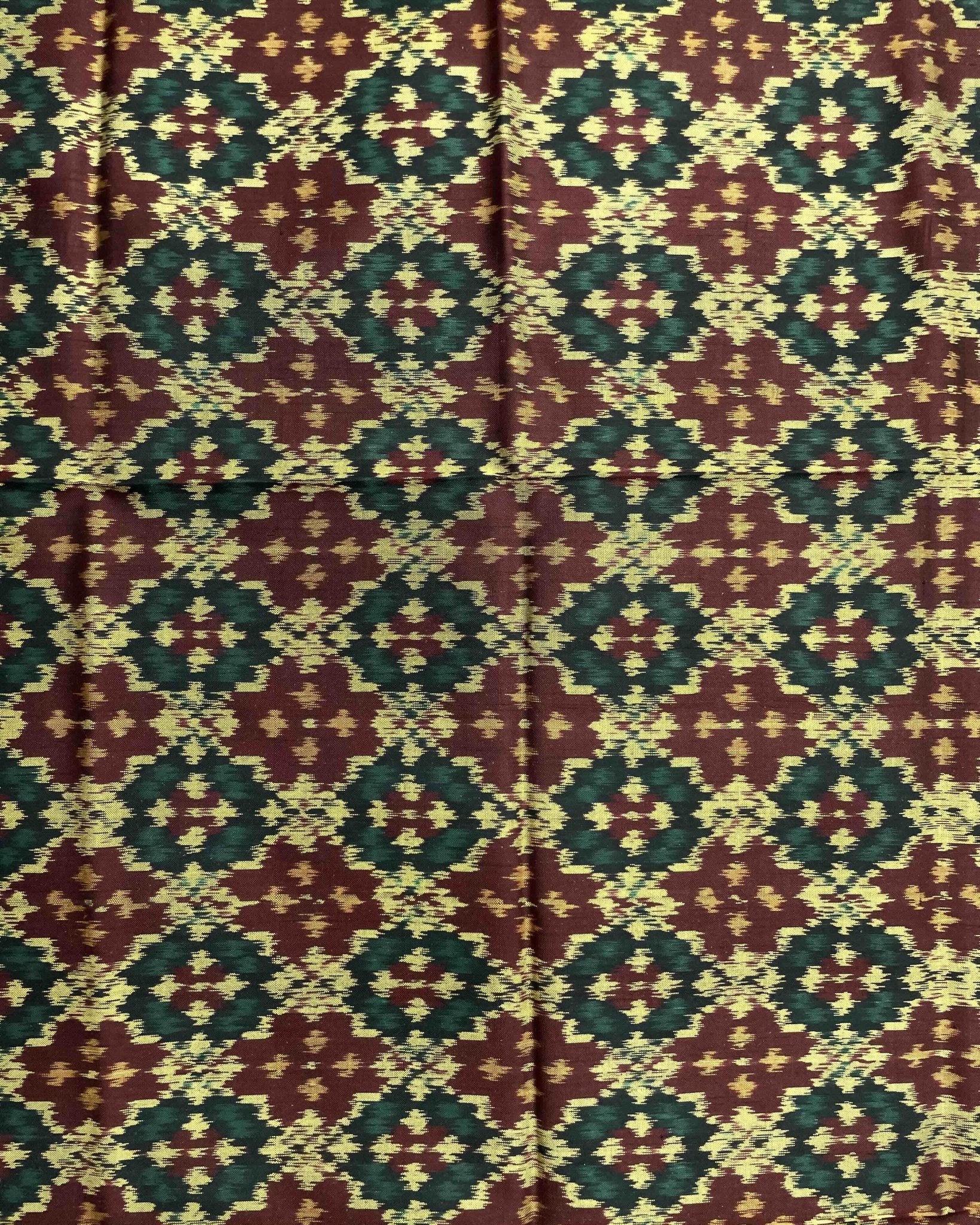 Black Buttonful Patola Dupatta - SindhoiPatolaArt