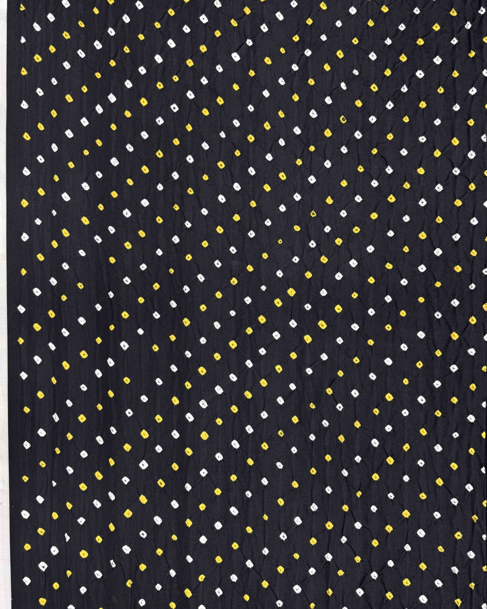 Black Gajji Silk Bandhani Saree - SindhoiPatolaArt