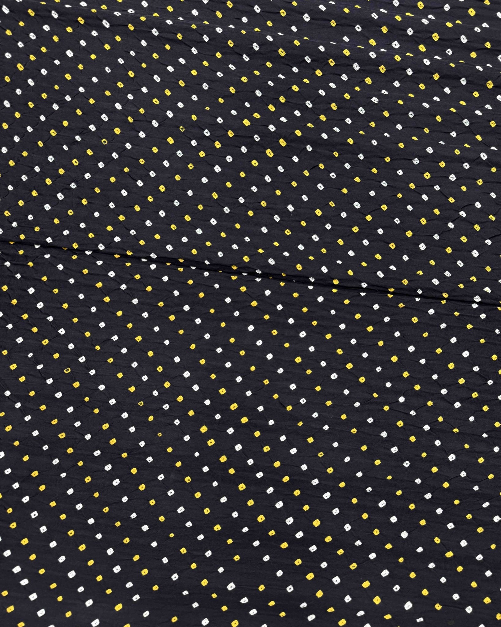 Black Gajji Silk Bandhani Saree - SindhoiPatolaArt