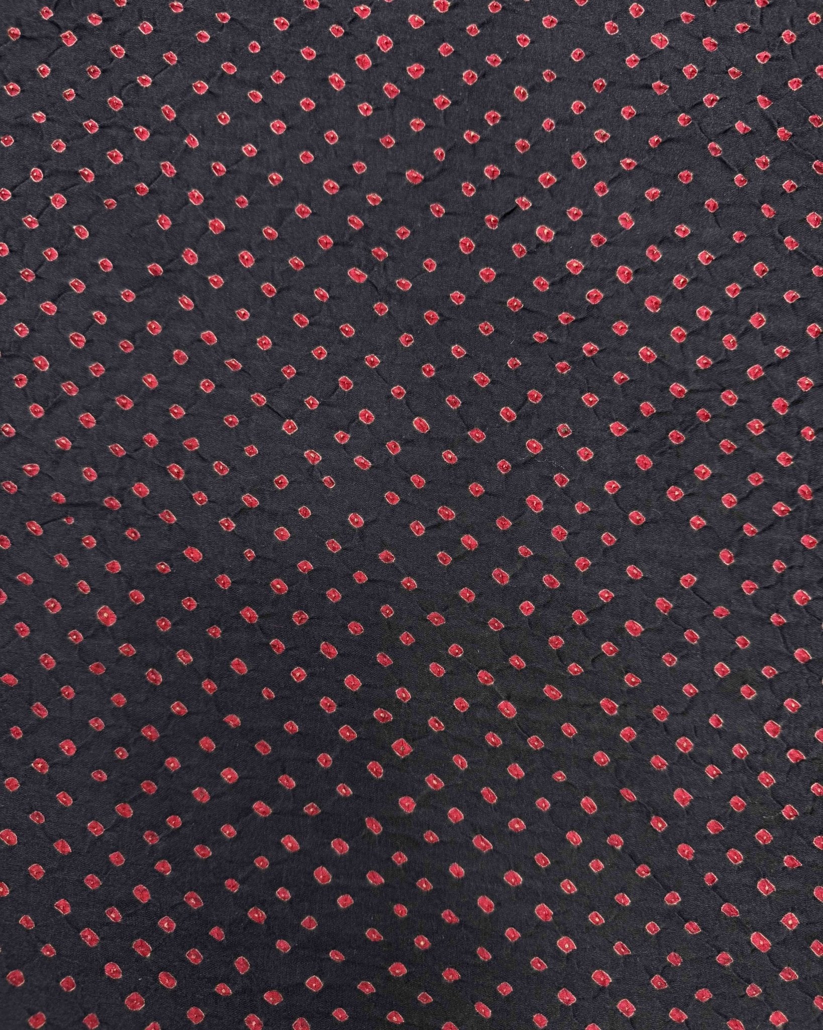 Black Gajji Silk Bandhani Saree - SindhoiPatolaArt