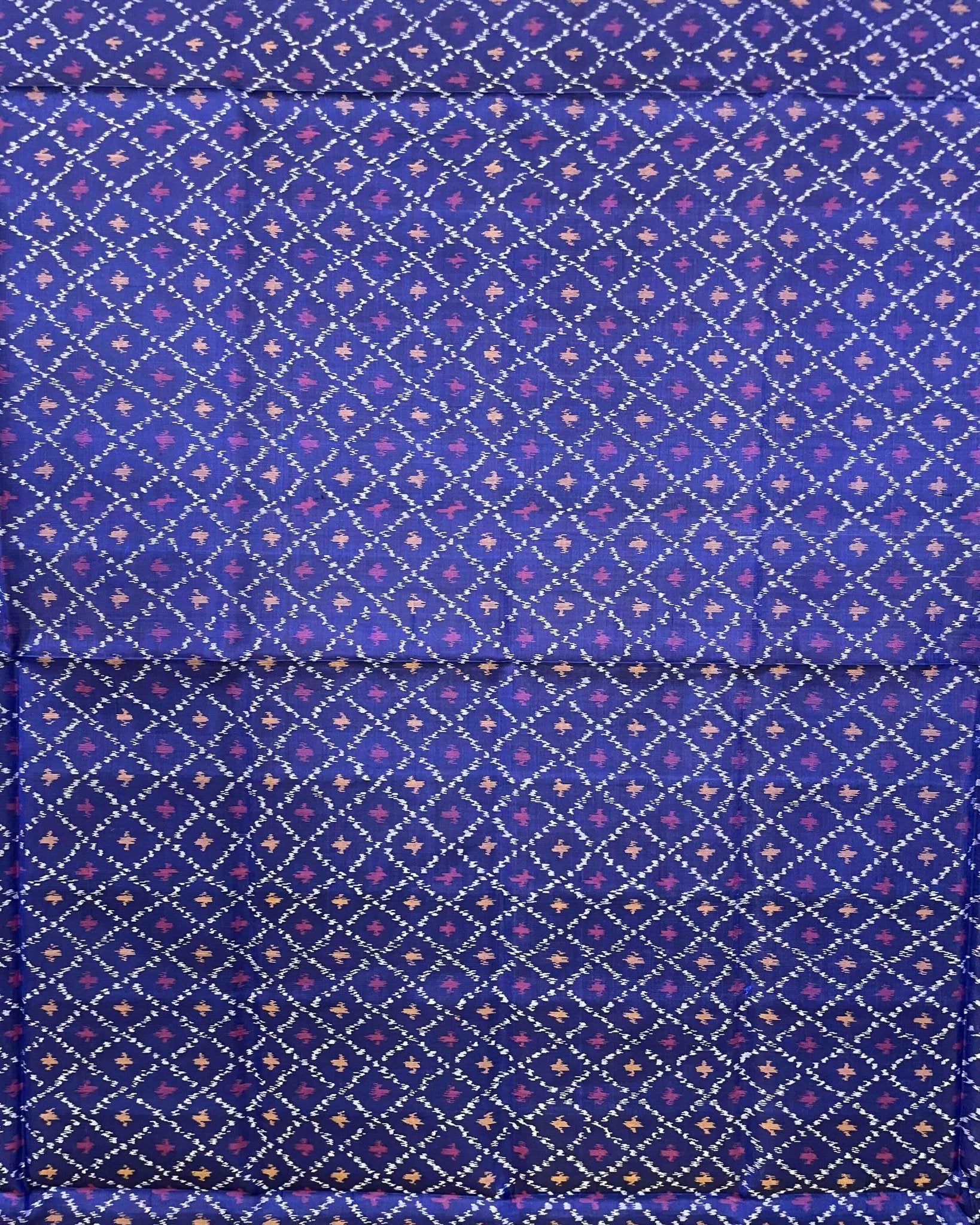 Blue Booty Designer Patola Dupatta - SindhoiPatolaArt