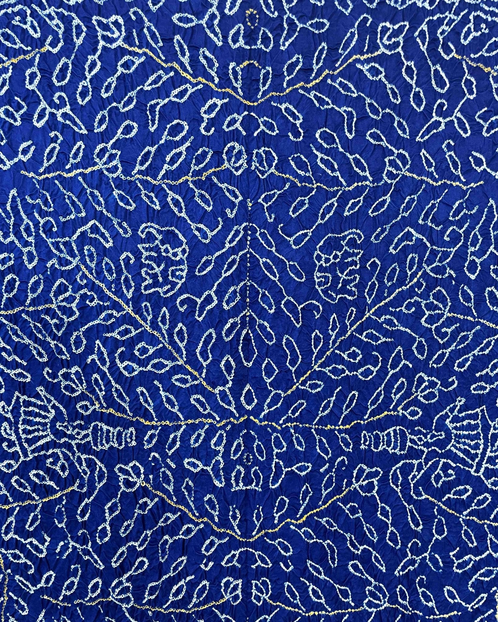 Blue Gaji Bandhani Dupatta - SindhoiPatolaArt