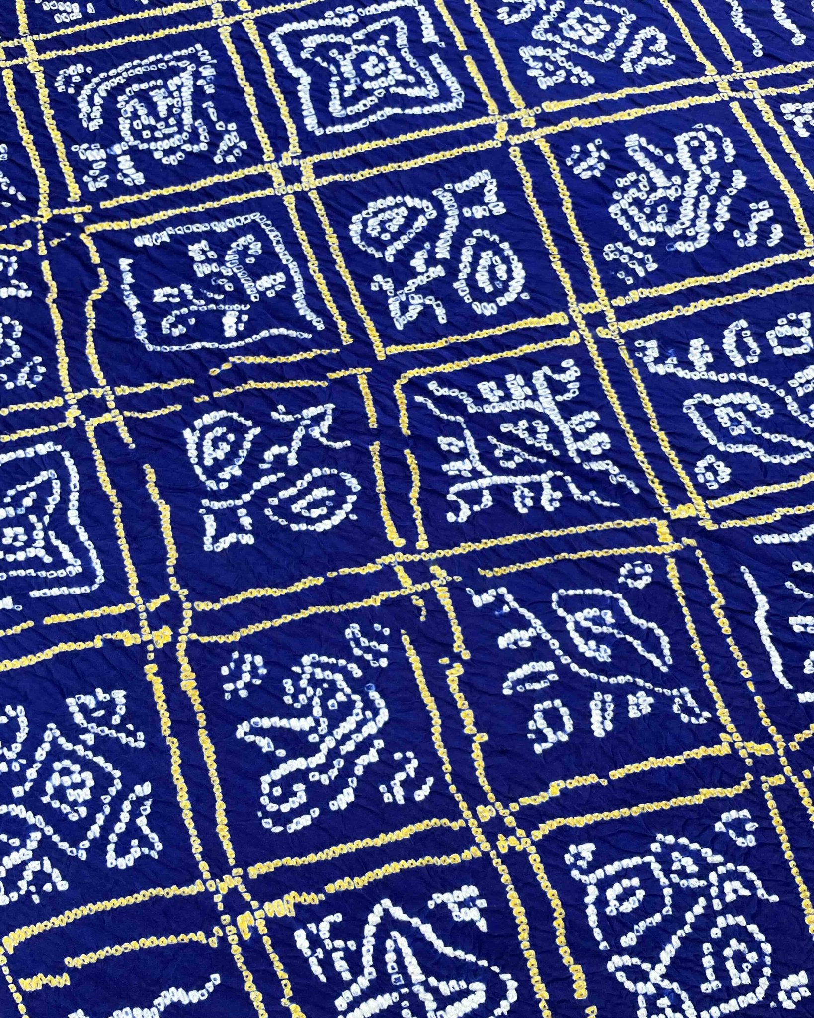 Blue Gajji Bandhani Dupatta - SindhoiPatolaArt