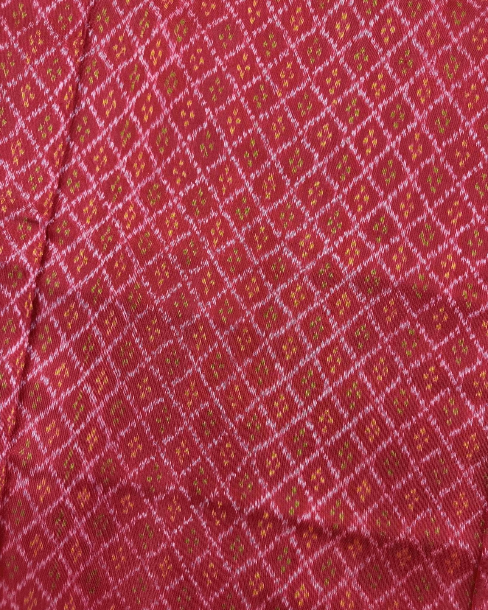 Blue & Pink Booty Design Patola Saree - SindhoiPatolaArt