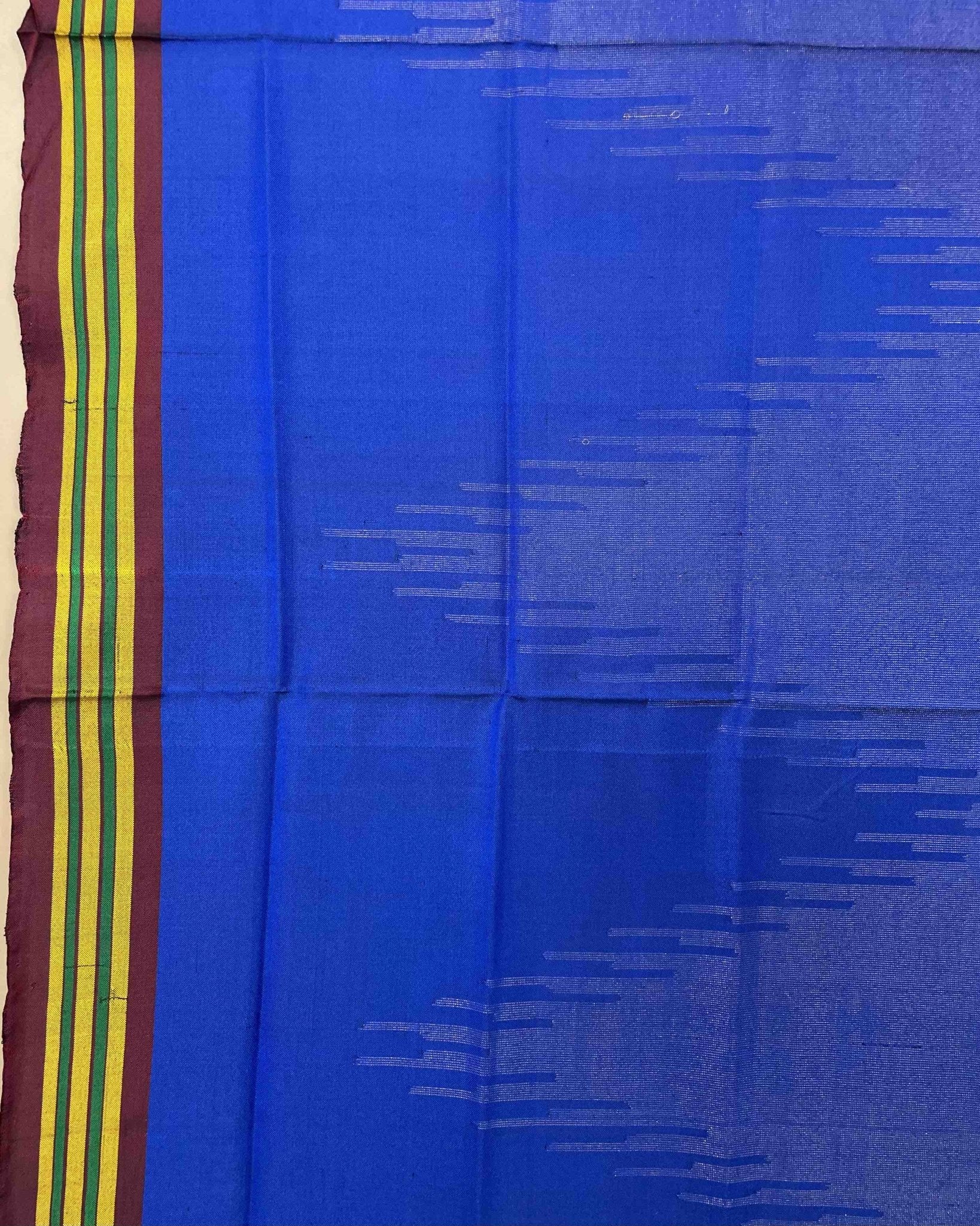 Blue Plain Fancy with Zari Patola Dupatta - SindhoiPatolaArt