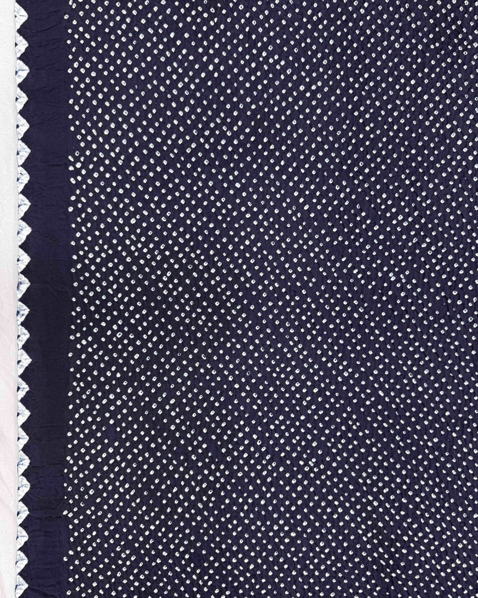 Dark Blue Gajji Silk Bandhani Dupata - SindhoiPatolaArt