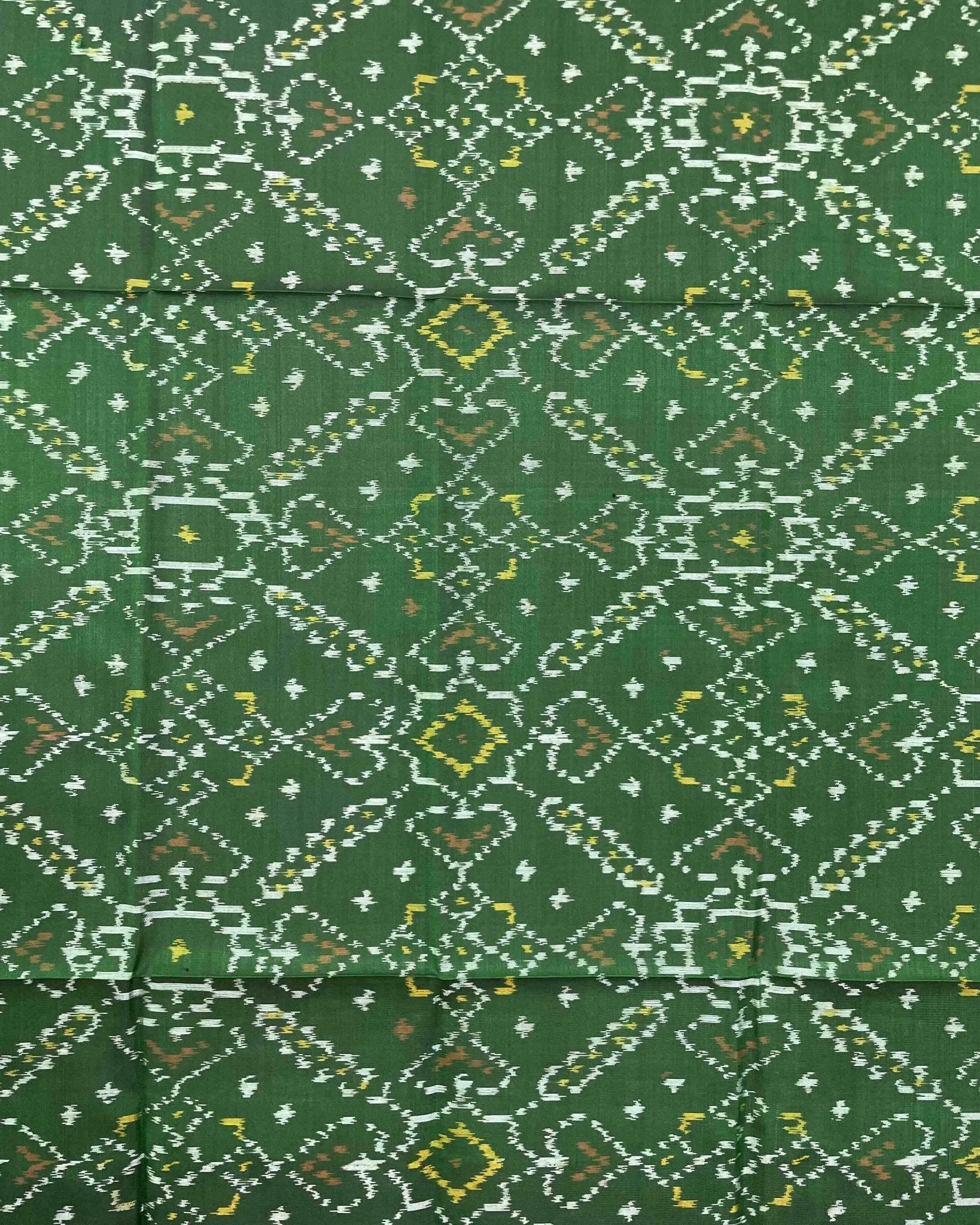 Green Manekchowk Designer Patola Dupatta - SindhoiPatolaArt