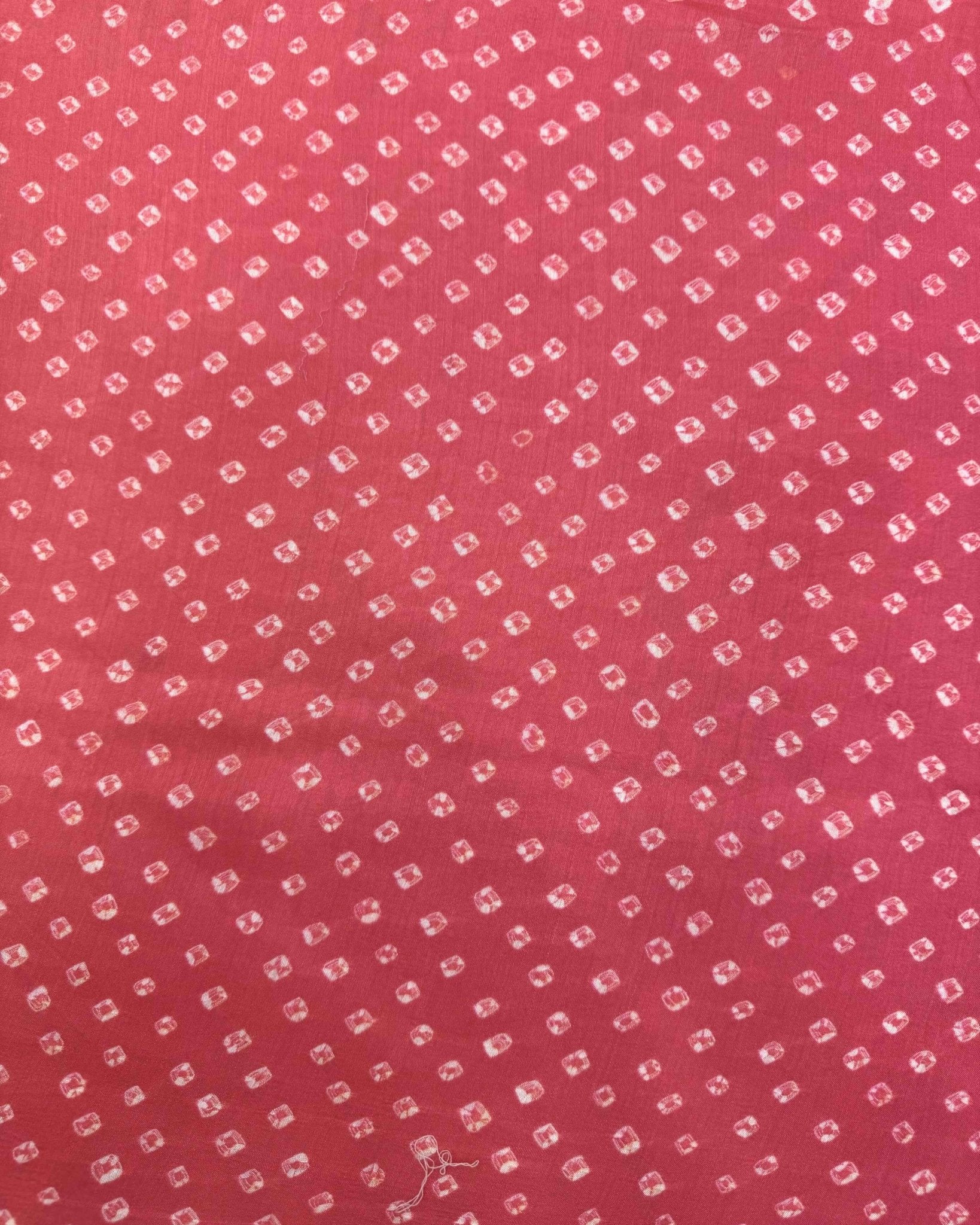 Orange & Pink Shaded Munga Silk Bandhani Saree - SindhoiPatolaArt