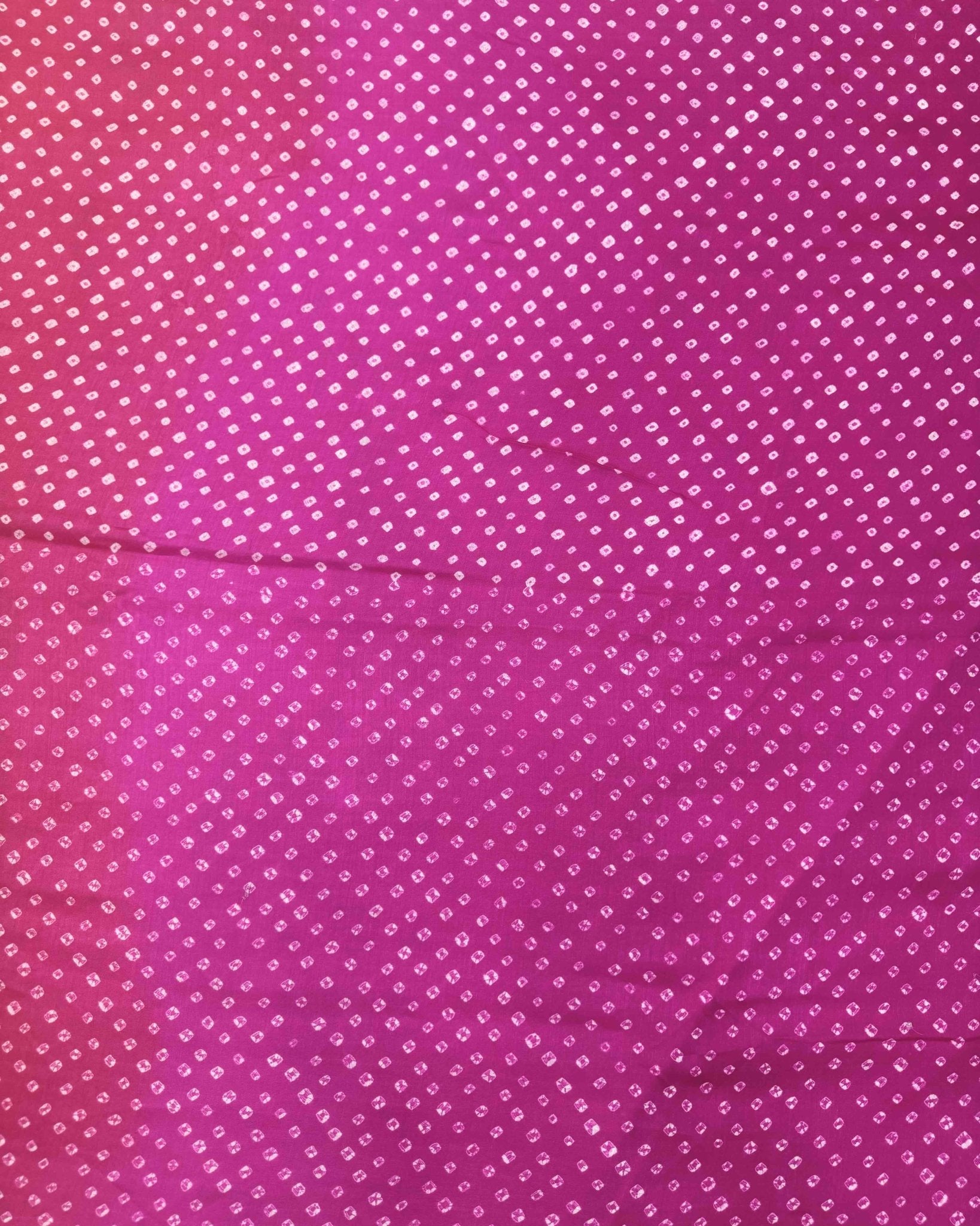 Orange & Pink Shaded Munga Silk Bandhani Saree - SindhoiPatolaArt