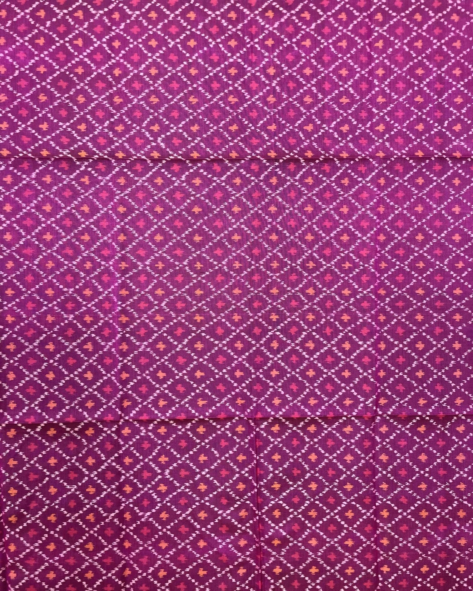 Pink Booty Designer Patola Dupatta - SindhoiPatolaArt