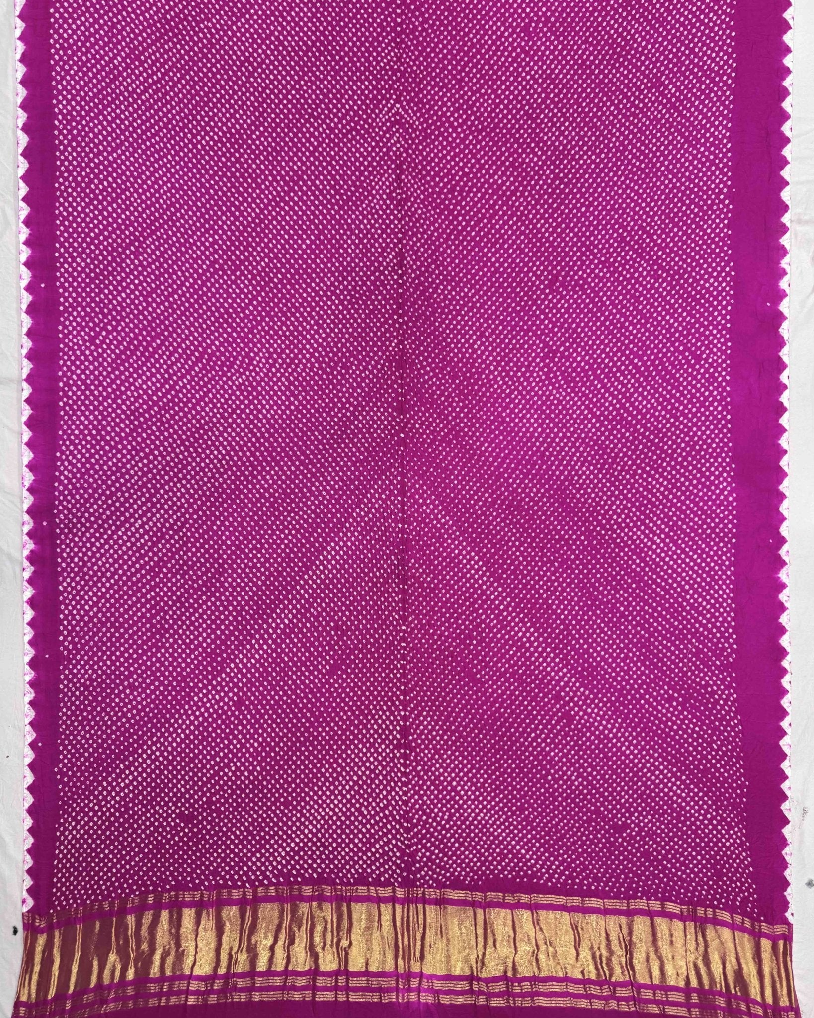 Pink Gajji Silk Bandhani Dupatta - SindhoiPatolaArt