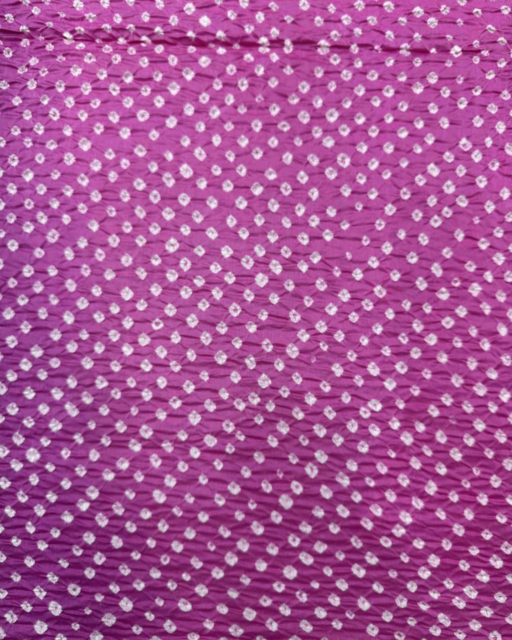 Pink & Purple Shaded Chanderi Bandhani Saree - SindhoiPatolaArt