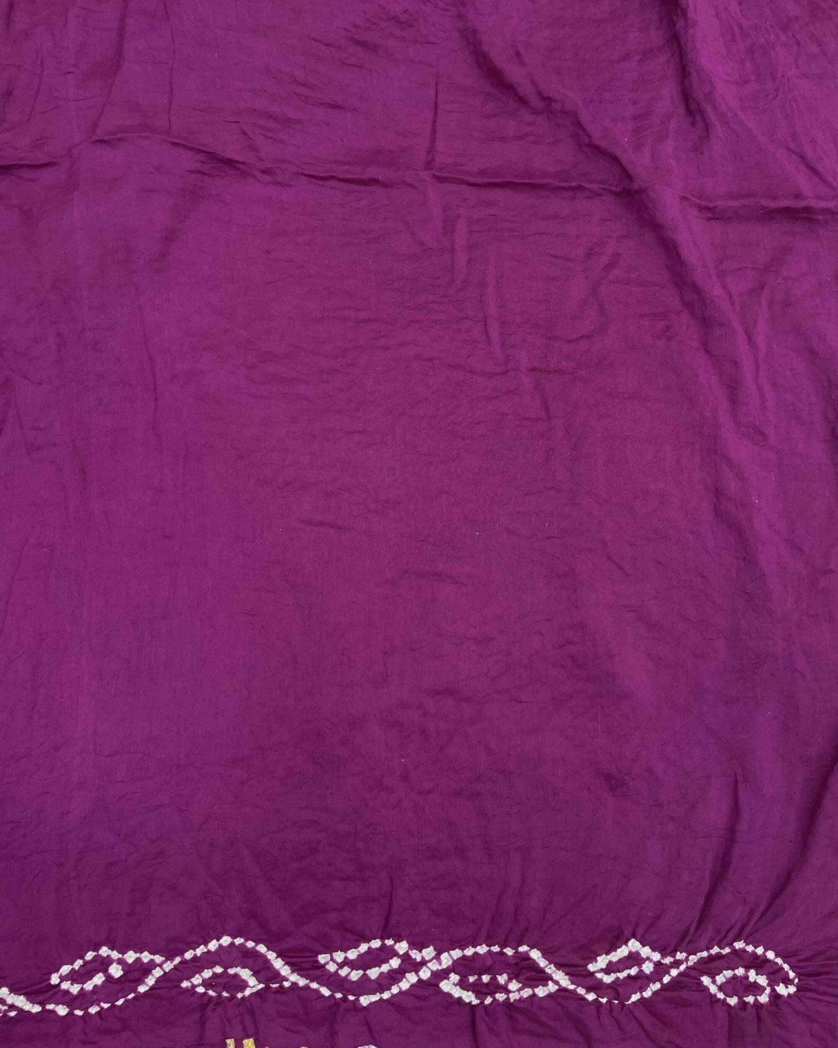 Purple Gaji Fancy Bandhani Saree - SindhoiPatolaArt