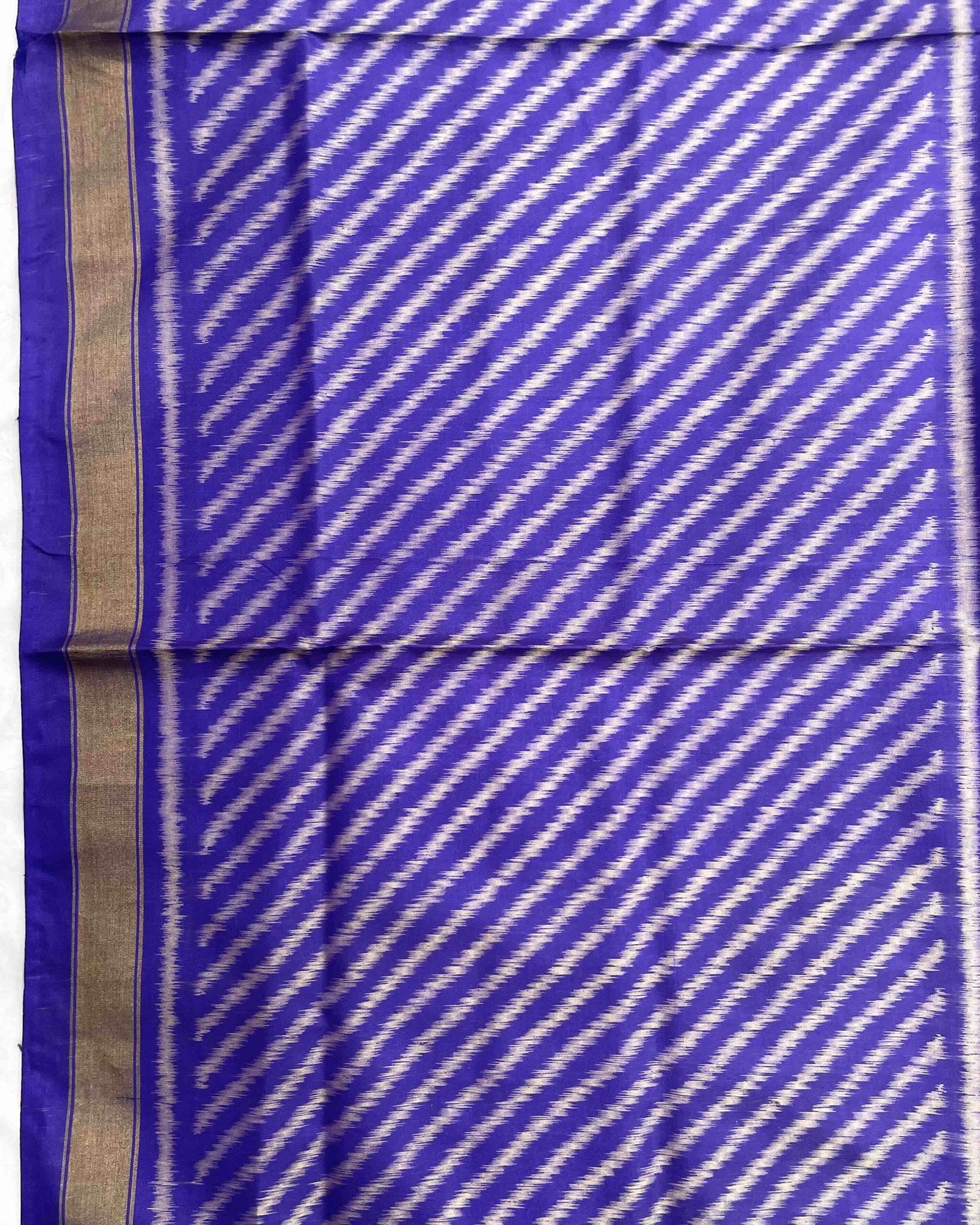 Purple Lining Patola Dupatta - SindhoiPatolaArt