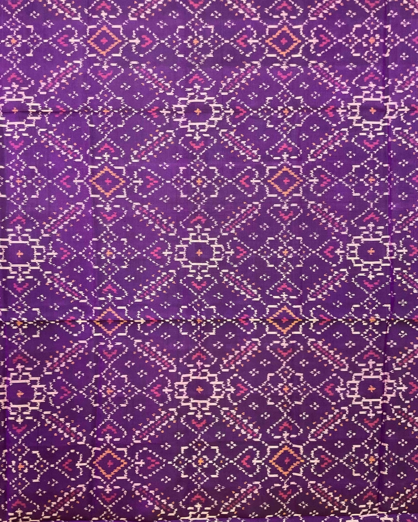 Purple Manekchowk Designer Patola Dupatta - SindhoiPatolaArt