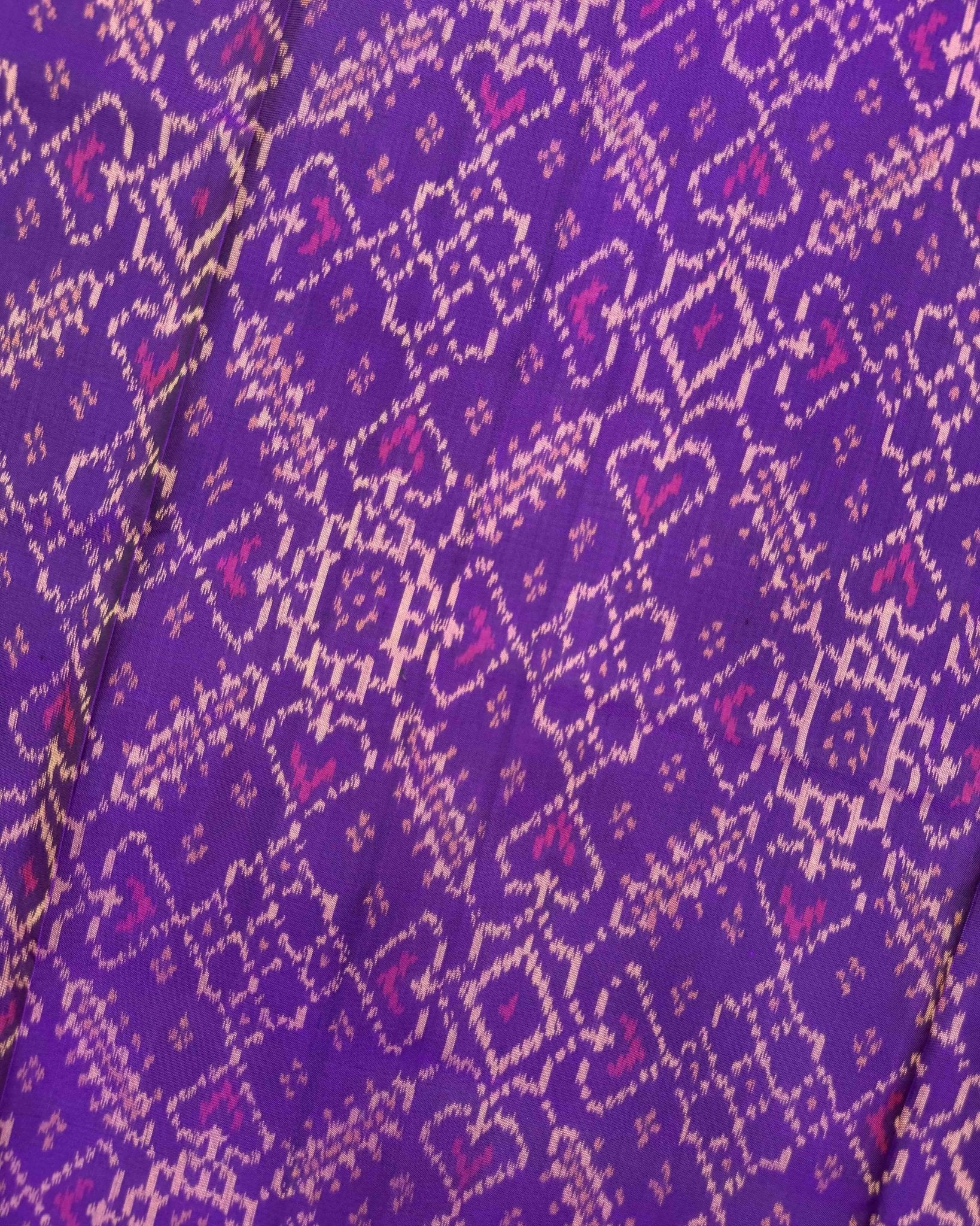 Purple Manekchowk Patola Saree - SindhoiPatolaArt