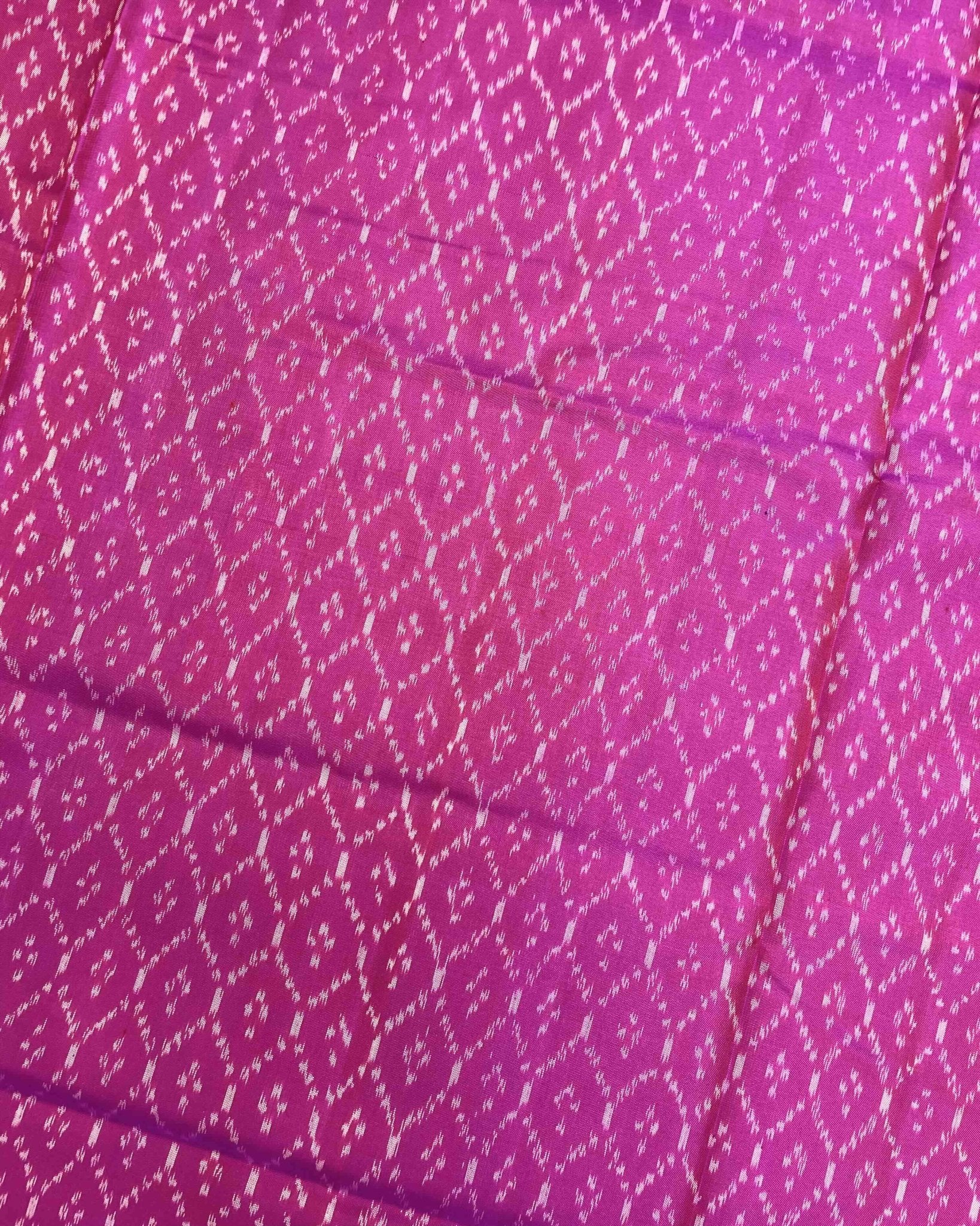 Purple & Pink Booty Design Patola Saree - SindhoiPatolaArt