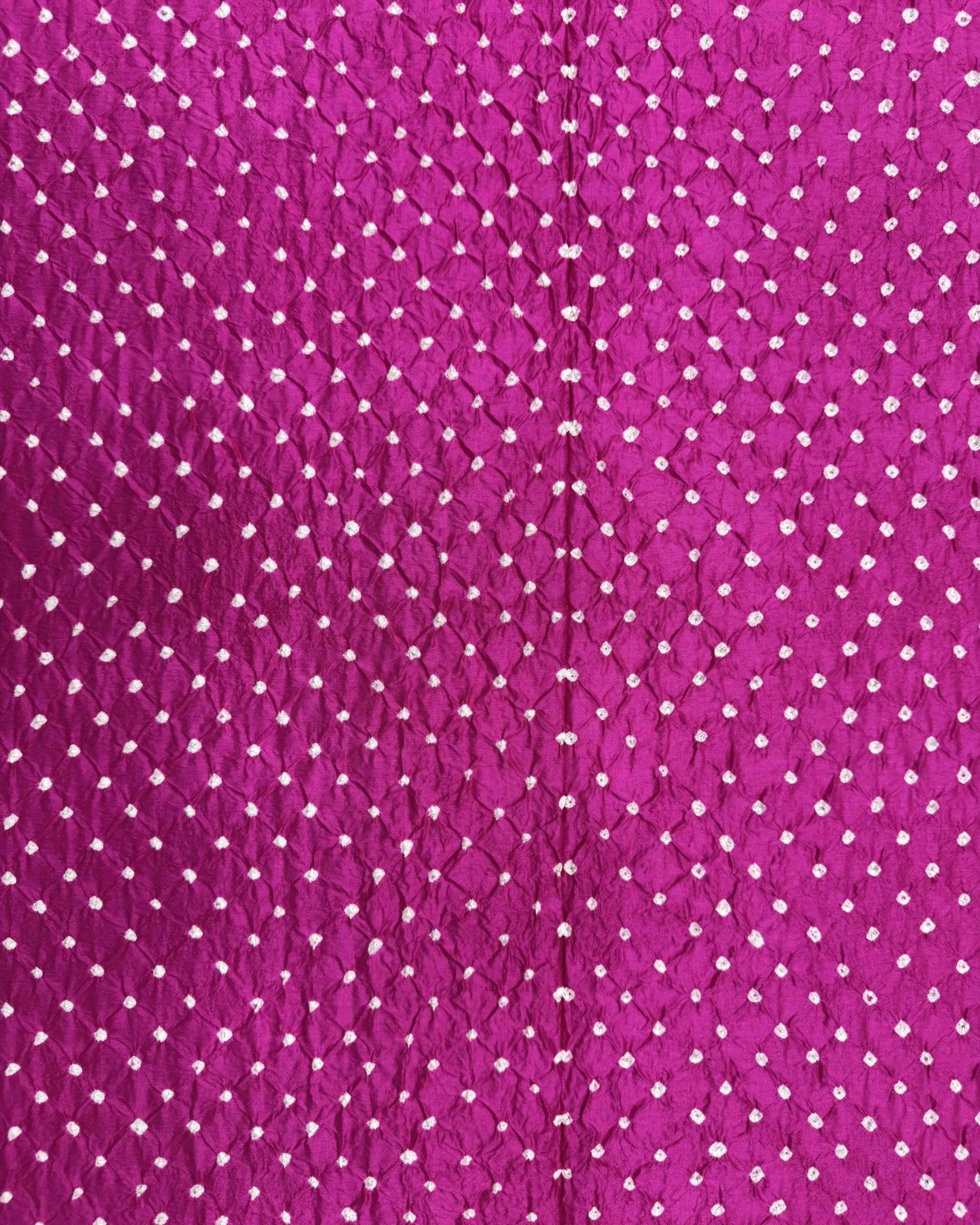 Purple & Pink Kanchipuram Bandhani Dupatta - SindhoiPatolaArt