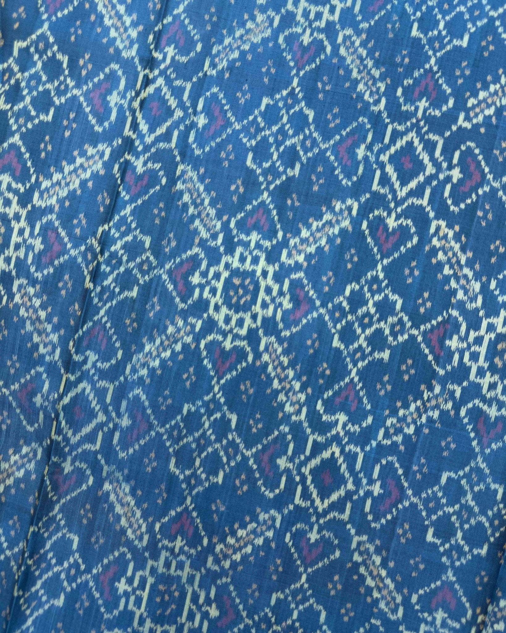 Rama Blue Manekchowk Patola Saree - SindhoiPatolaArt