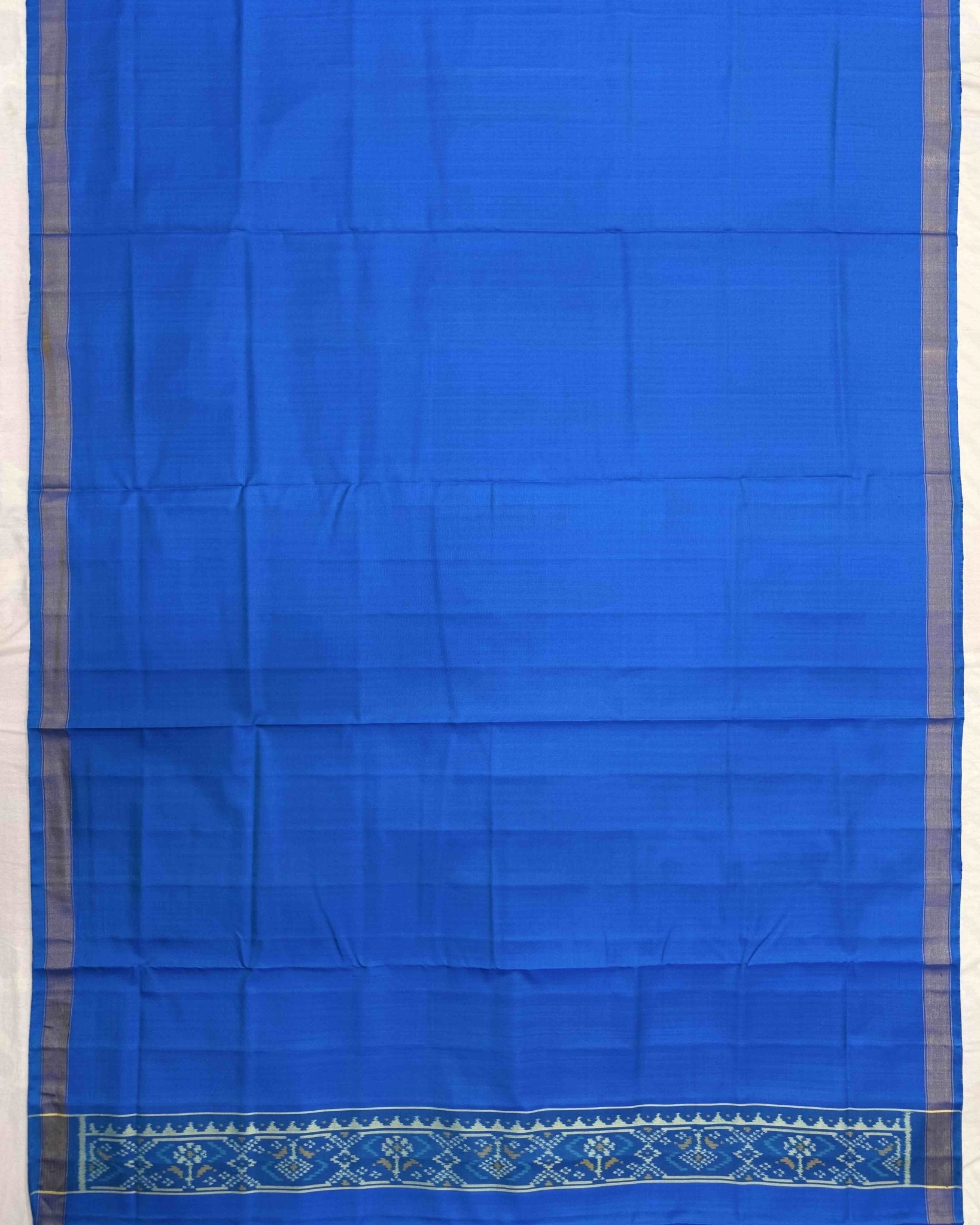Rama Blue Panchanda Top & Dariya Bhatt Dupatta with Plain Salwar Patola Dress - SindhoiPatolaArt