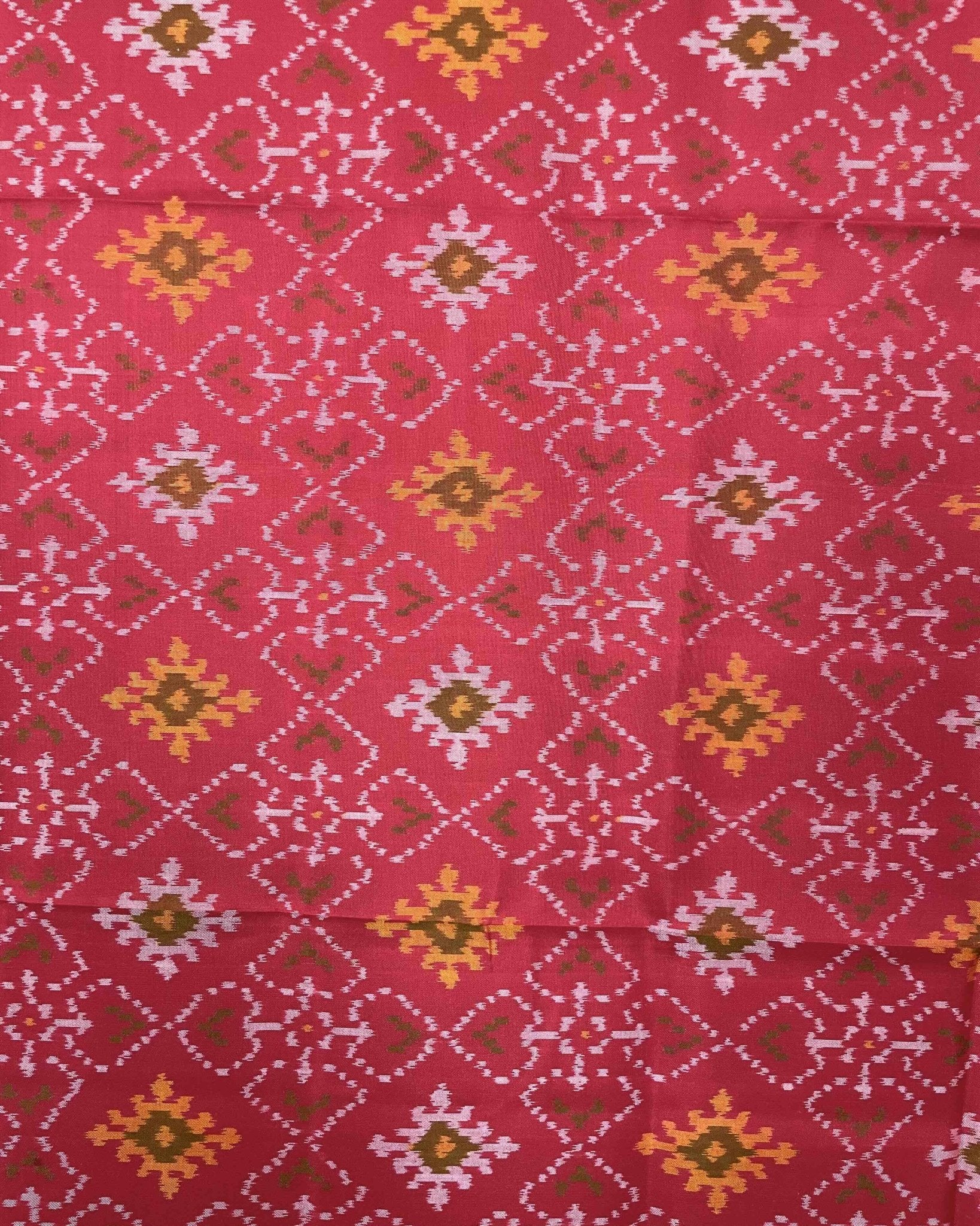 Red Panchanda Patola Dupatta - SindhoiPatolaArt