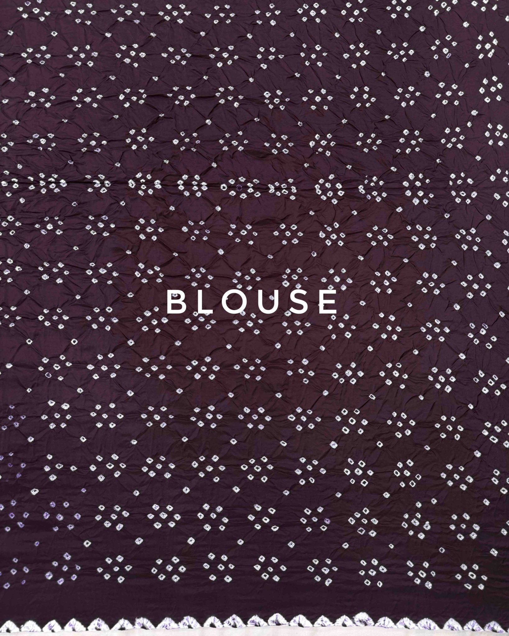 Wine Habotai Bandhani Saree - SindhoiPatolaArt